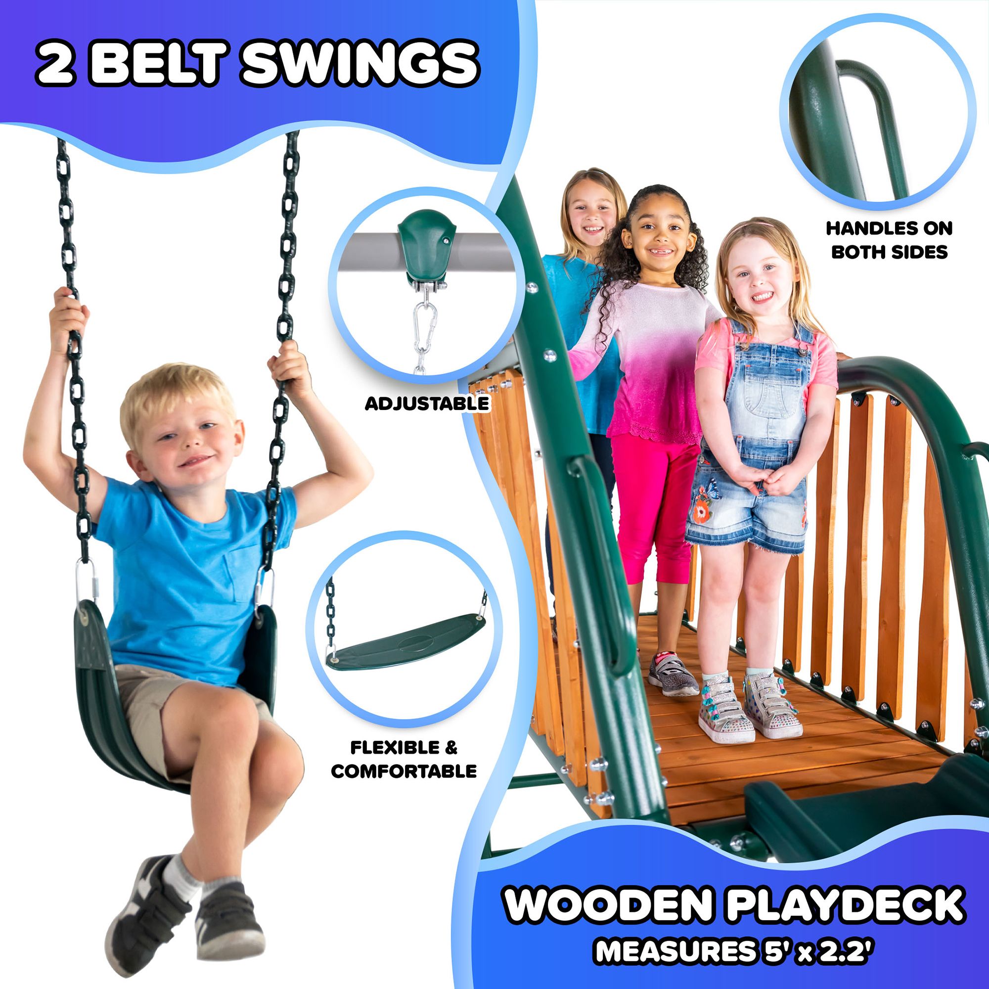 Sportspower Alta Oaks Metal Swing Set product image