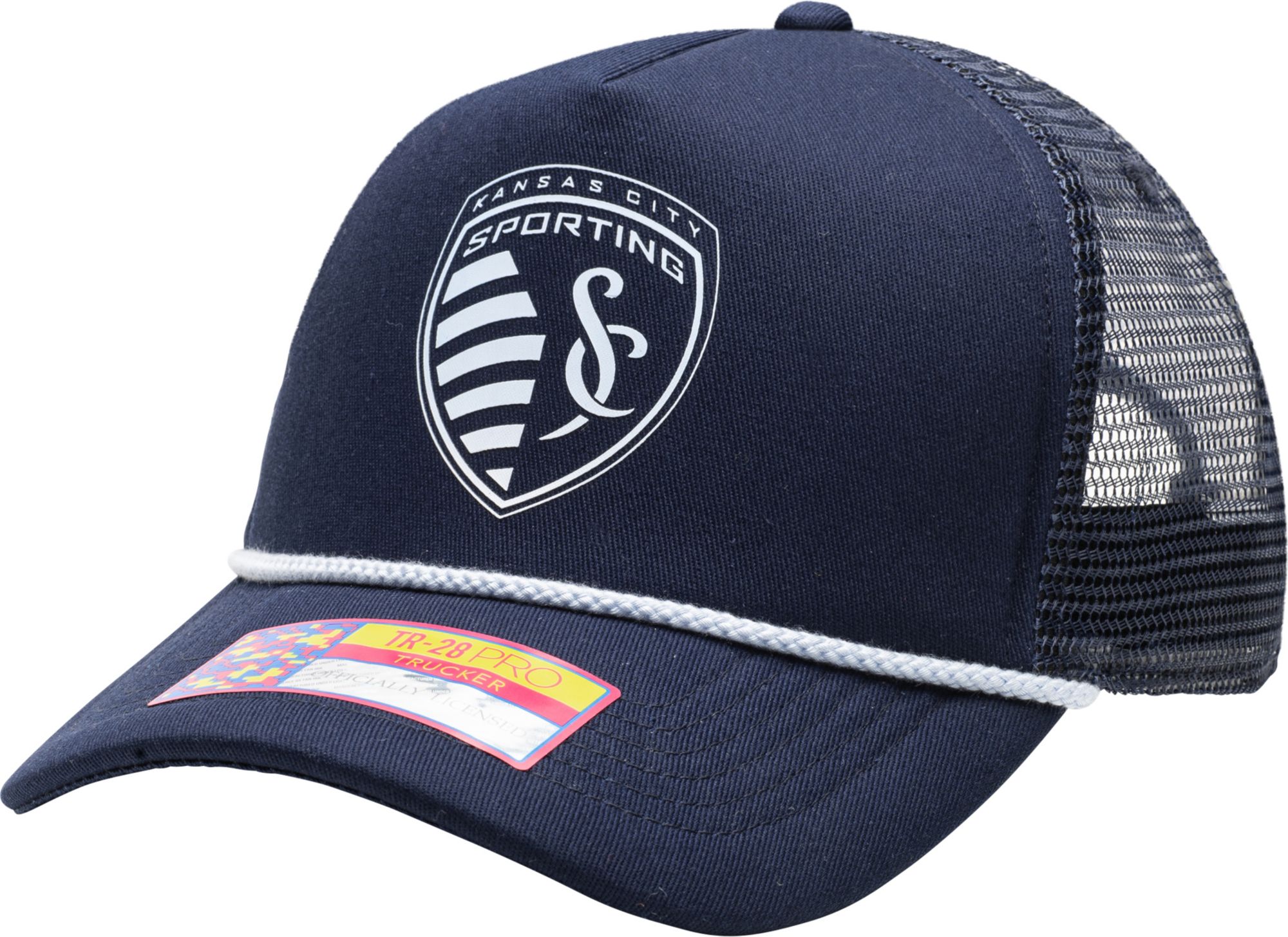Fan Ink Adult Sporting Kansas City Atmosphere Navy Trucker Hat product image