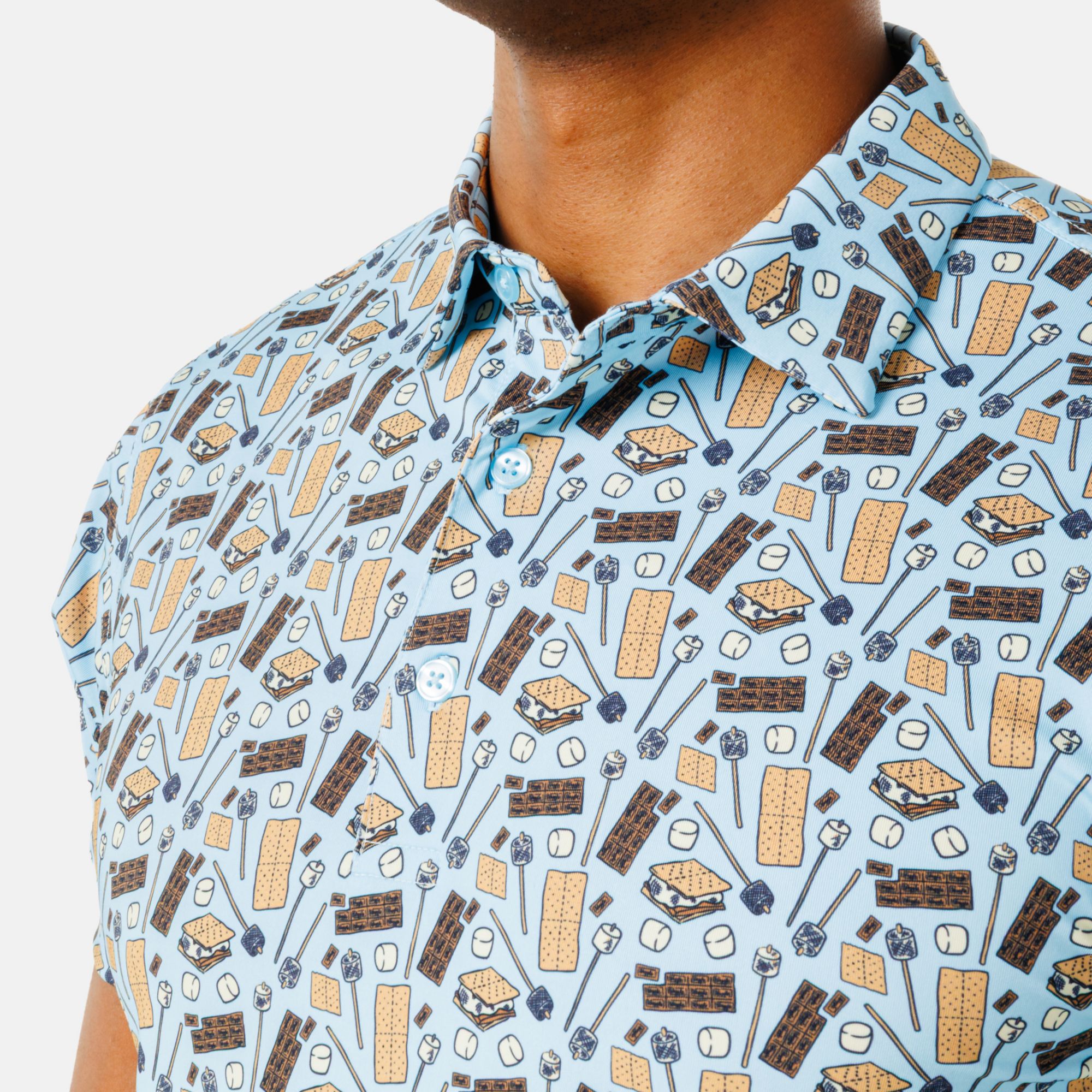 Waggle Men's Want S'more Golf Polo product image