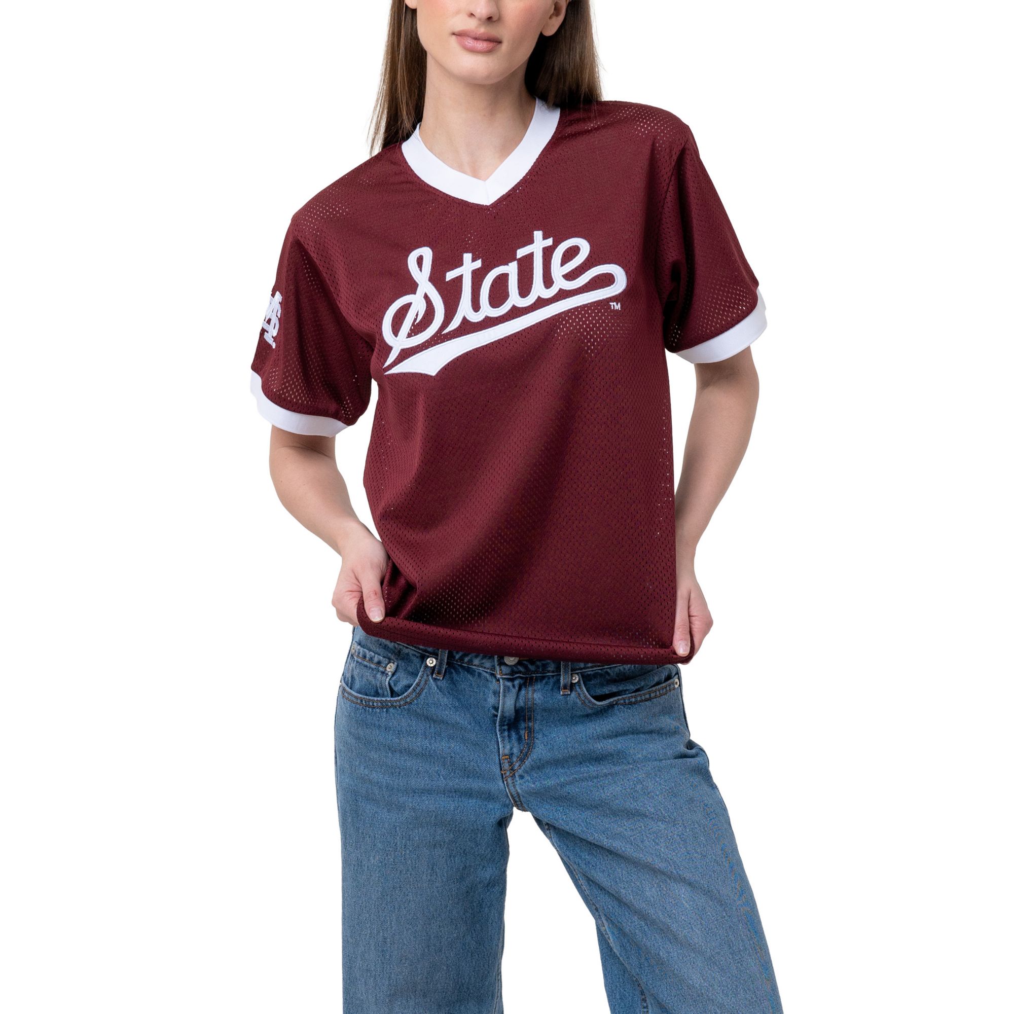 Established & Co Women's Mississippi State Bulldogs Maroon Pullover Jersey product image