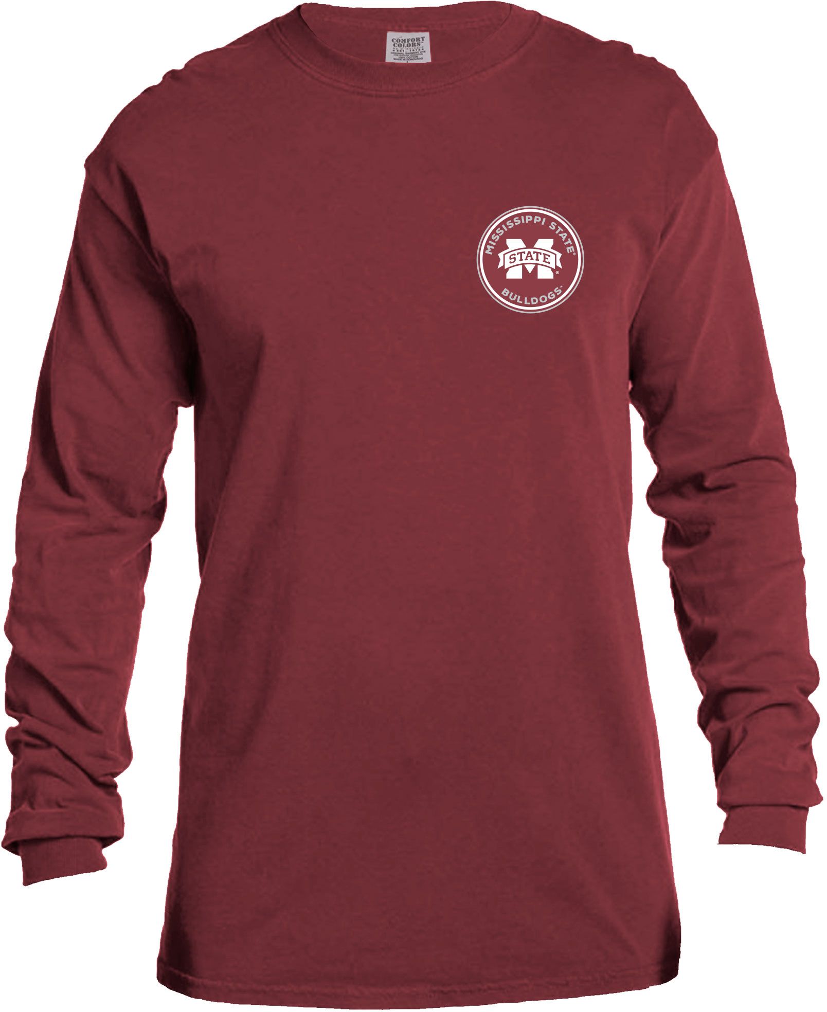 Image One Men's Mississippi State Bulldogs Maroon Rounds Long Sleeve T-Shirt