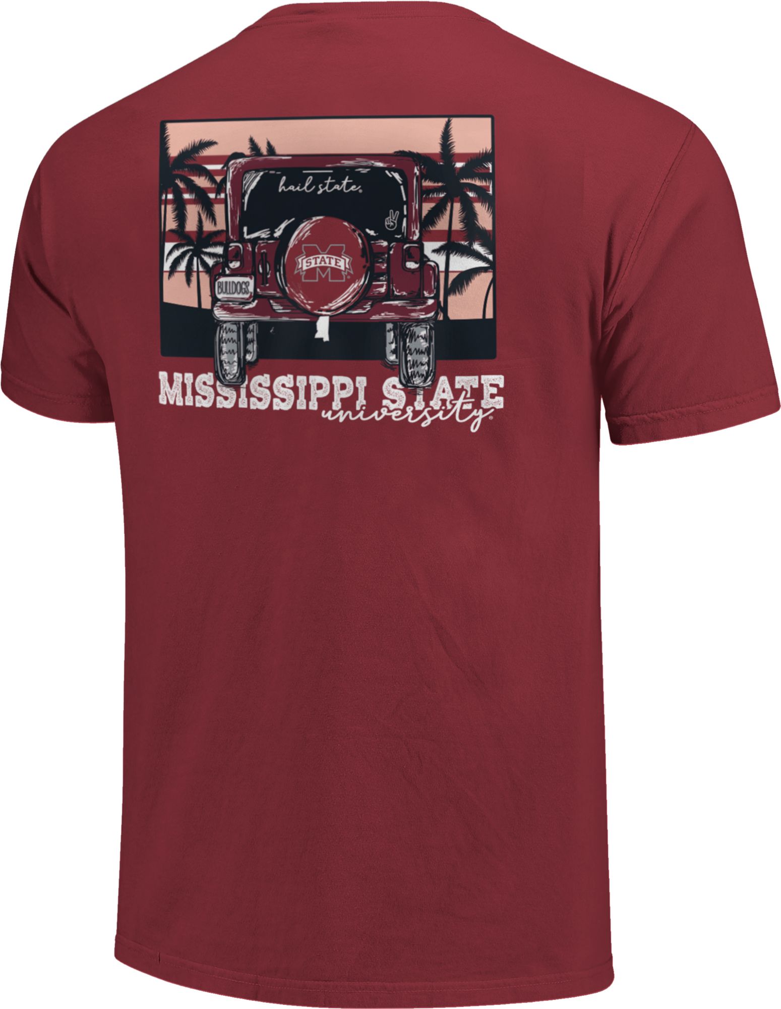 Image One Men's Mississippi State Bulldogs Maroon SUV Adventure T-Shirt product image