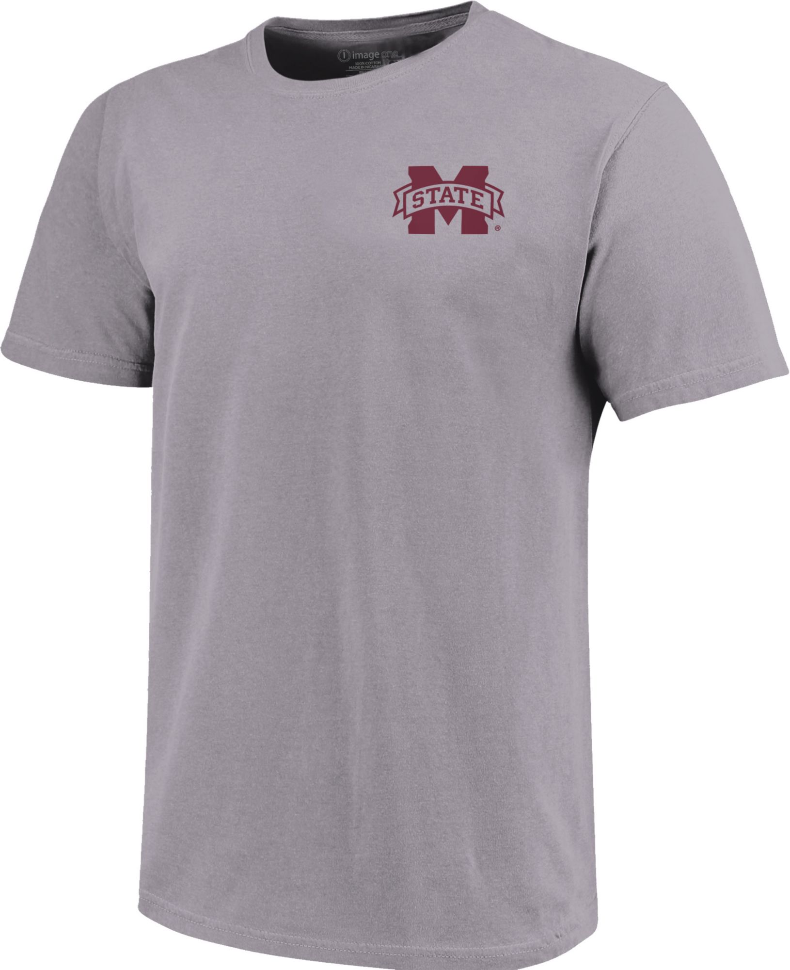 Image One Mississippi State Bulldogs Grey Helmet Arch T-Shirt product image