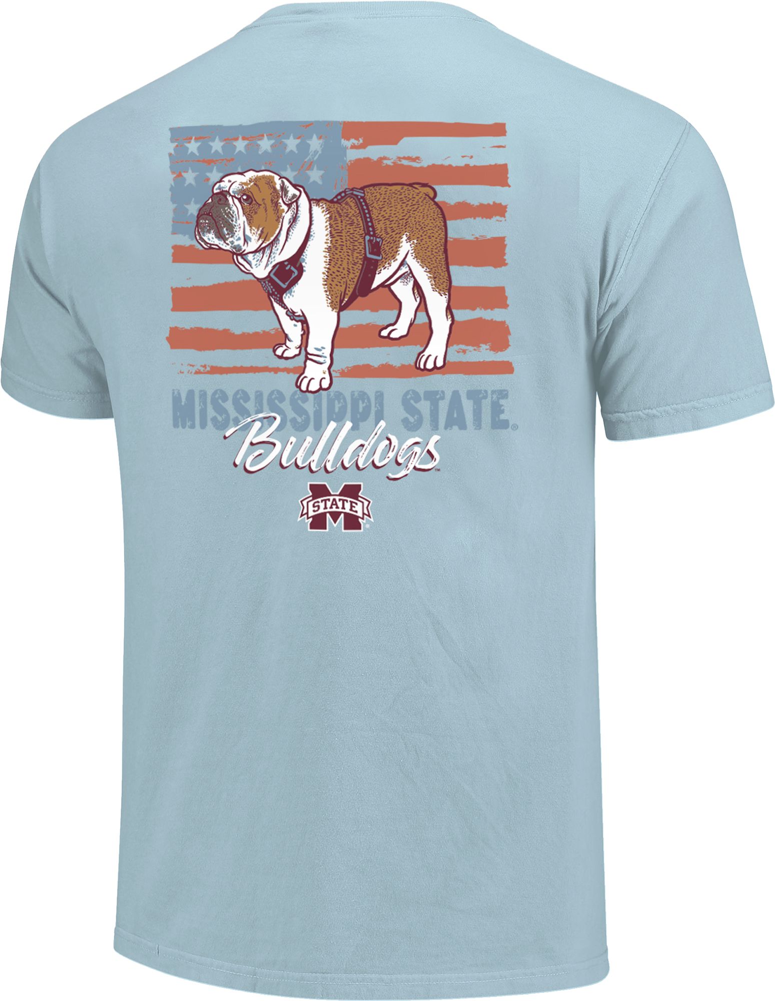 Image One Adult Mississippi State Bulldogs Americana Light Blue T-Shirt product image