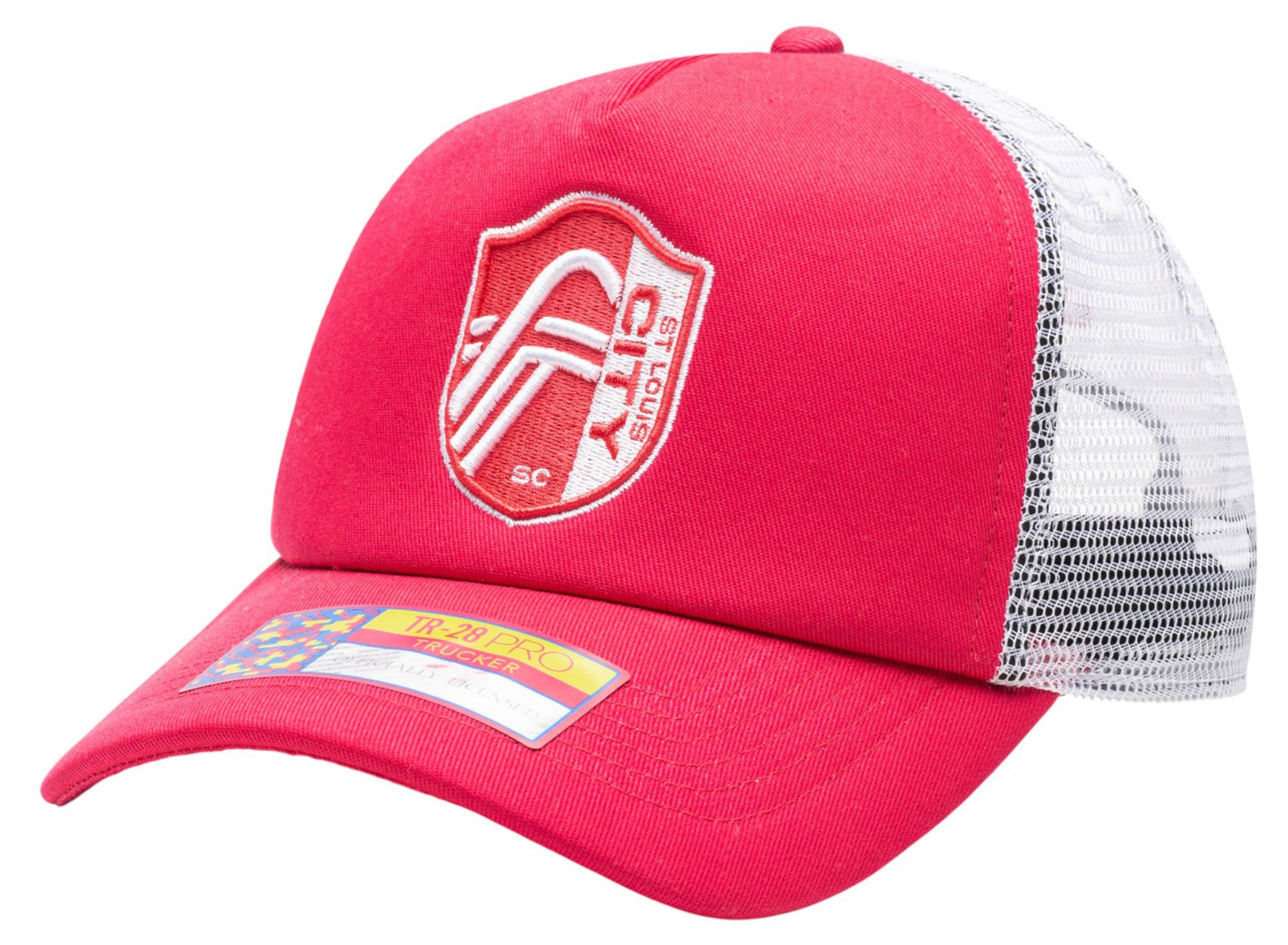 Fan Ink Men's St. Louis FC Red Logo Adjustable Trucker Hat product image