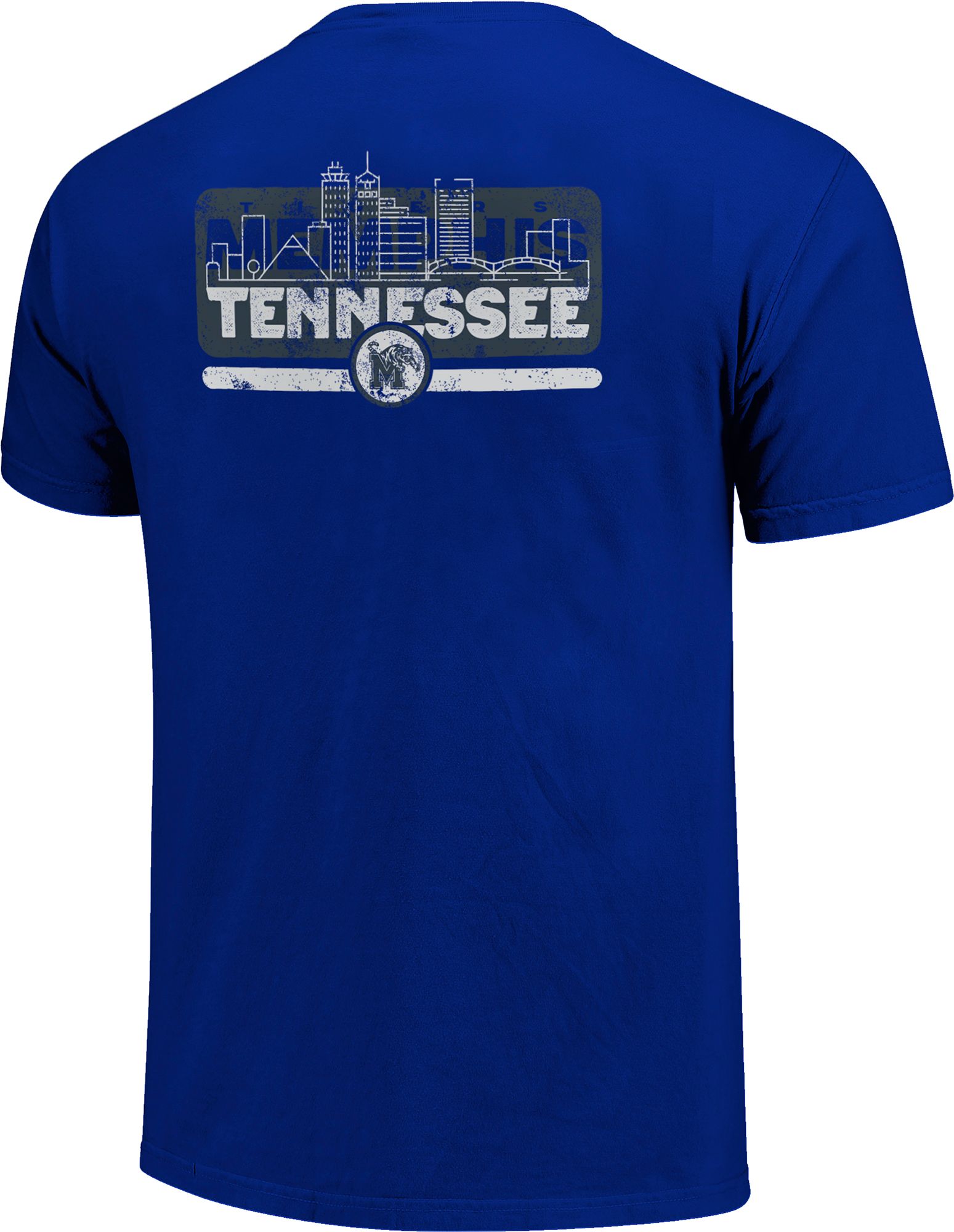 Image One Adult Memphis Tigers Blue City Skyline T-Shirt