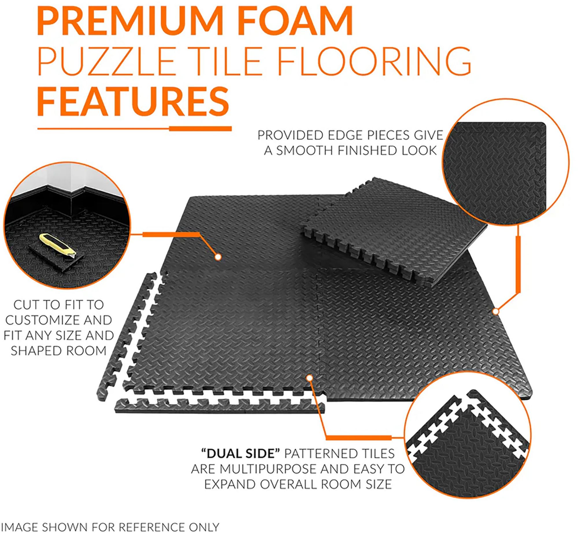 Cap Unisex Exercise mats 1/2" 6 piece product image