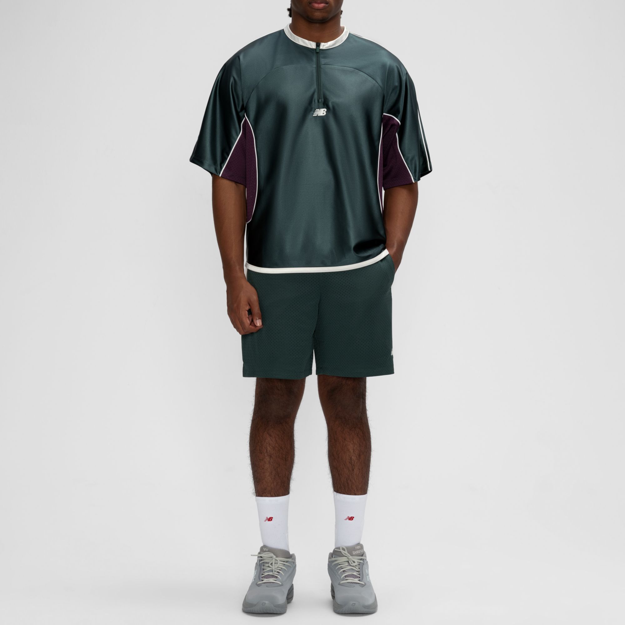 New Balance Men's 1/2 Zip Basketball Shooting Shirt product image