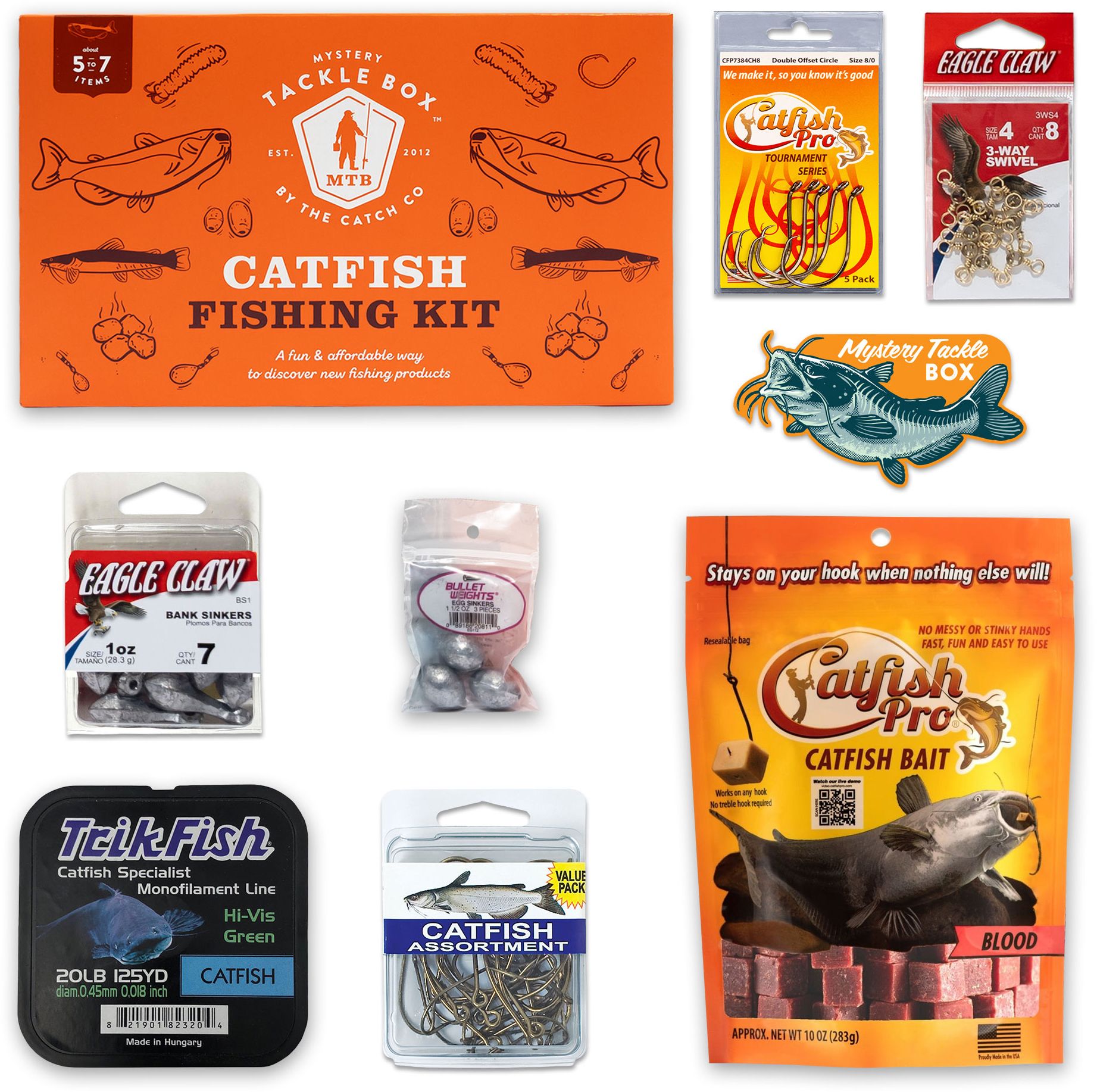 Mystery Tackle Box Catfish Fishing Kit product image