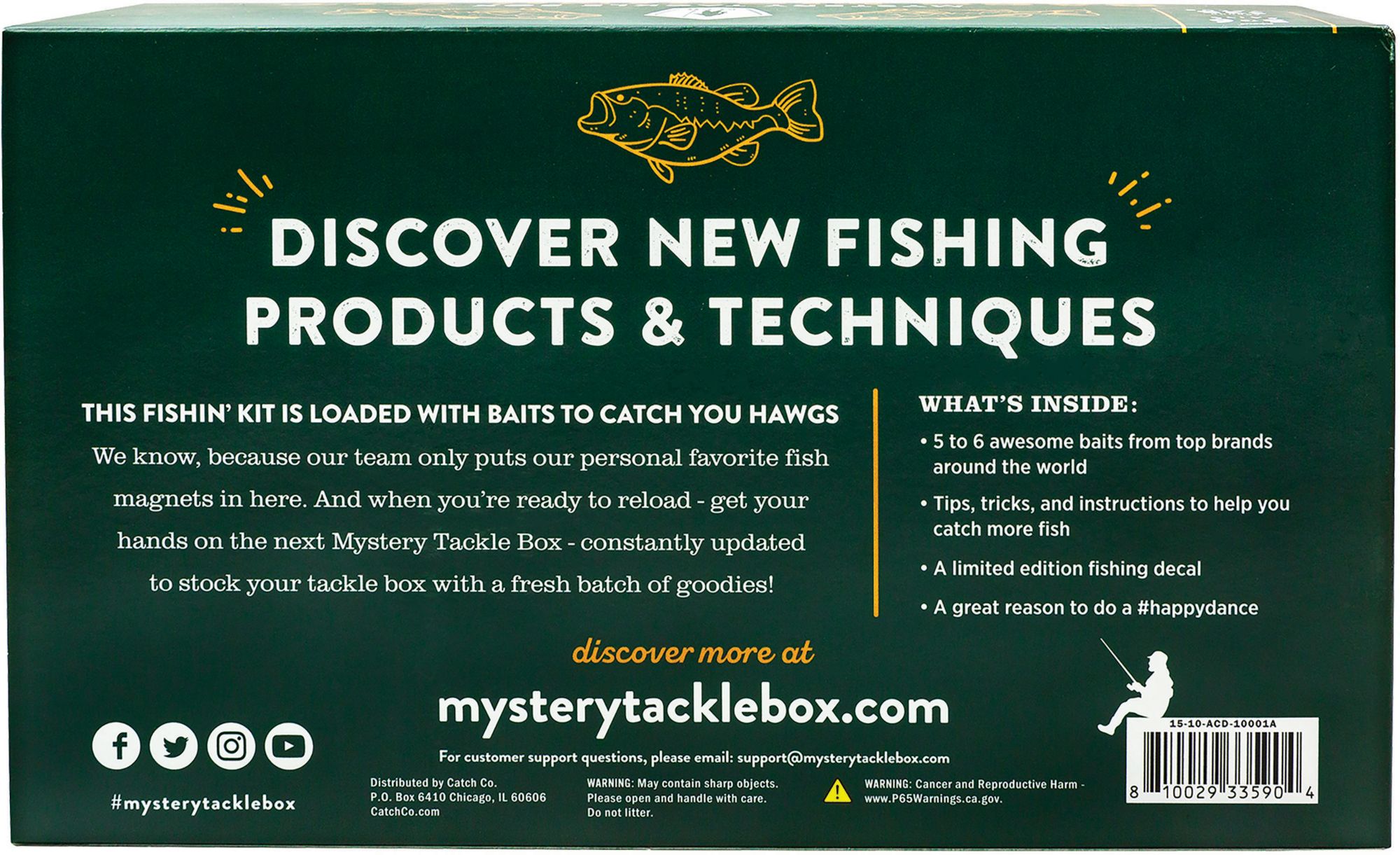Mystery Tackle Box Bass Fishing Kit – Lead Free product image