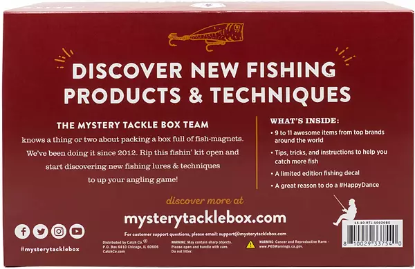 Catch Co Mystery Tackle Box Elite Inshore Saltwater Fishing Kit | Redfish |  Striped Bass| Snook | Speckled Trout | Flounder