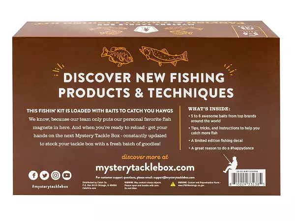 Catch Co Mystery Tackle Box Ultimate Panfish & Trout Fishing Kit | Panfish Lures | Trout Lures | Crappie | Bluegill | Perch