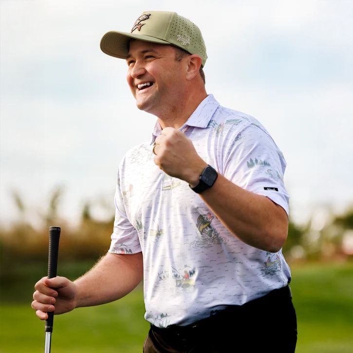 Waggle Men's Tight Lines Golf Polo product image