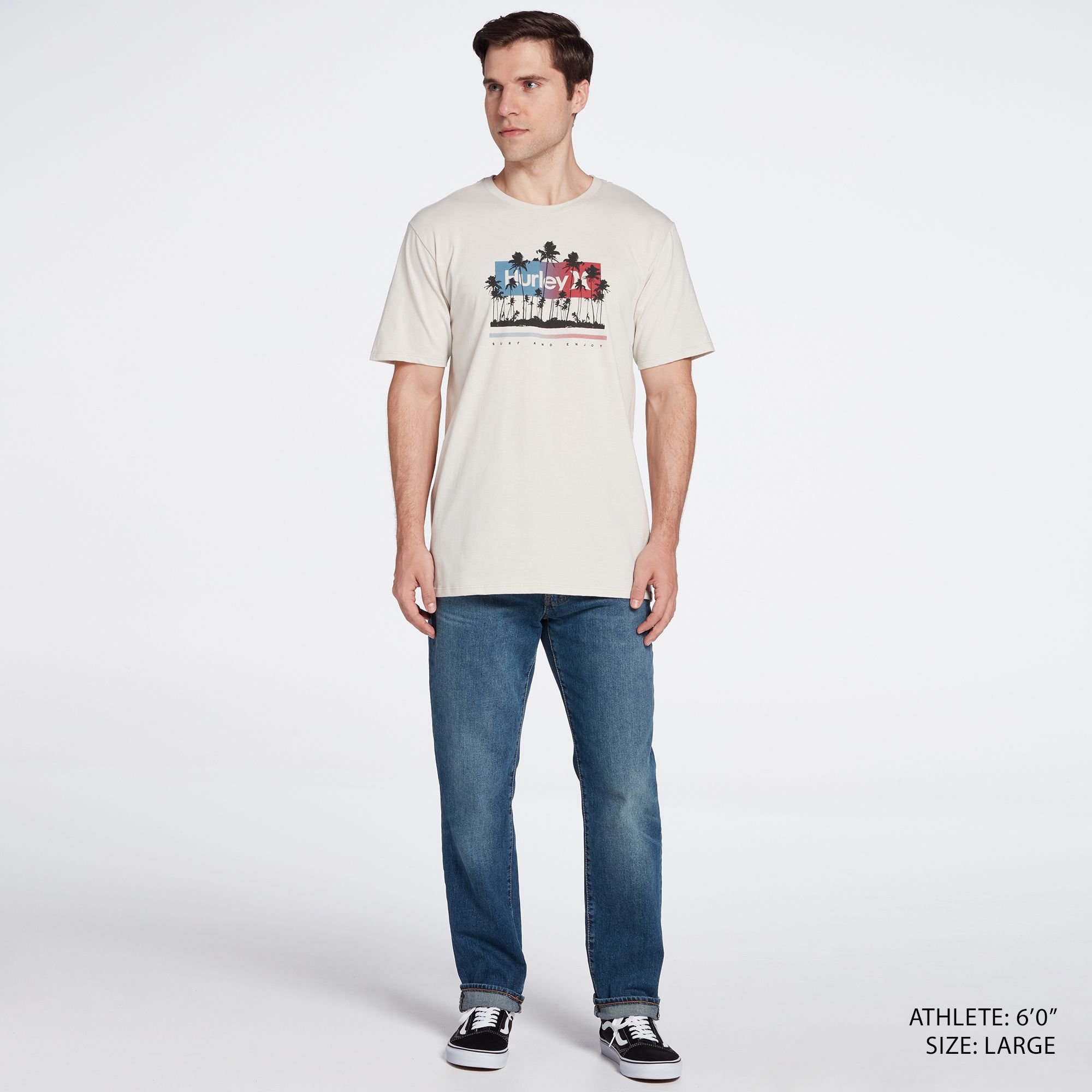 Hurley Men's One & Only Palms Graphic T-Shirt