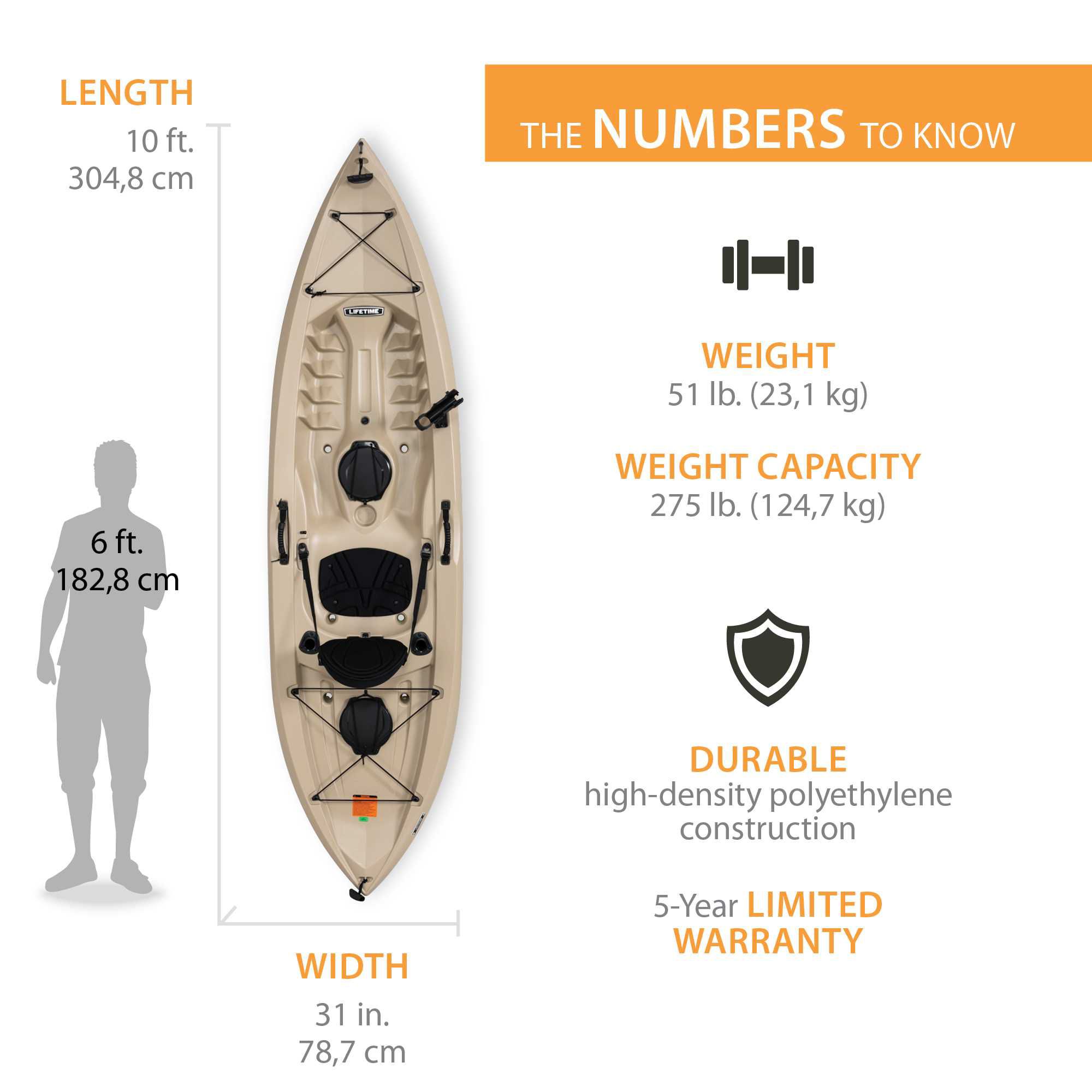 Lifetime Tamarack Muskie 100 Angler Kayak with Paddle Package product image