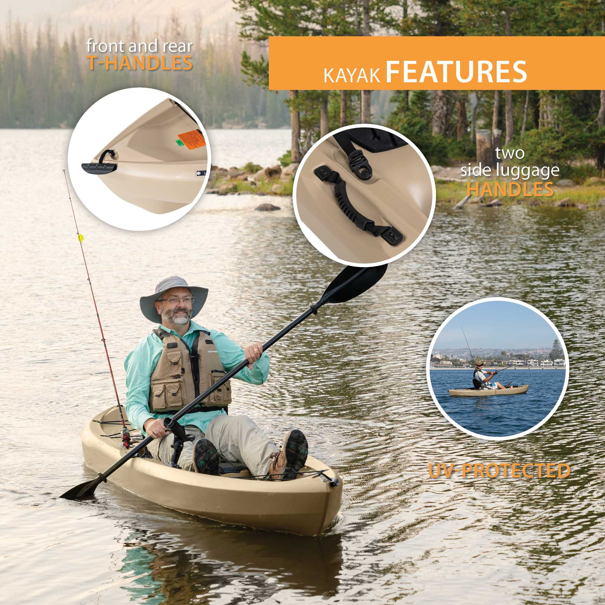 Lifetime Tamarack Muskie 100 Angler Kayak with Paddle Package product image