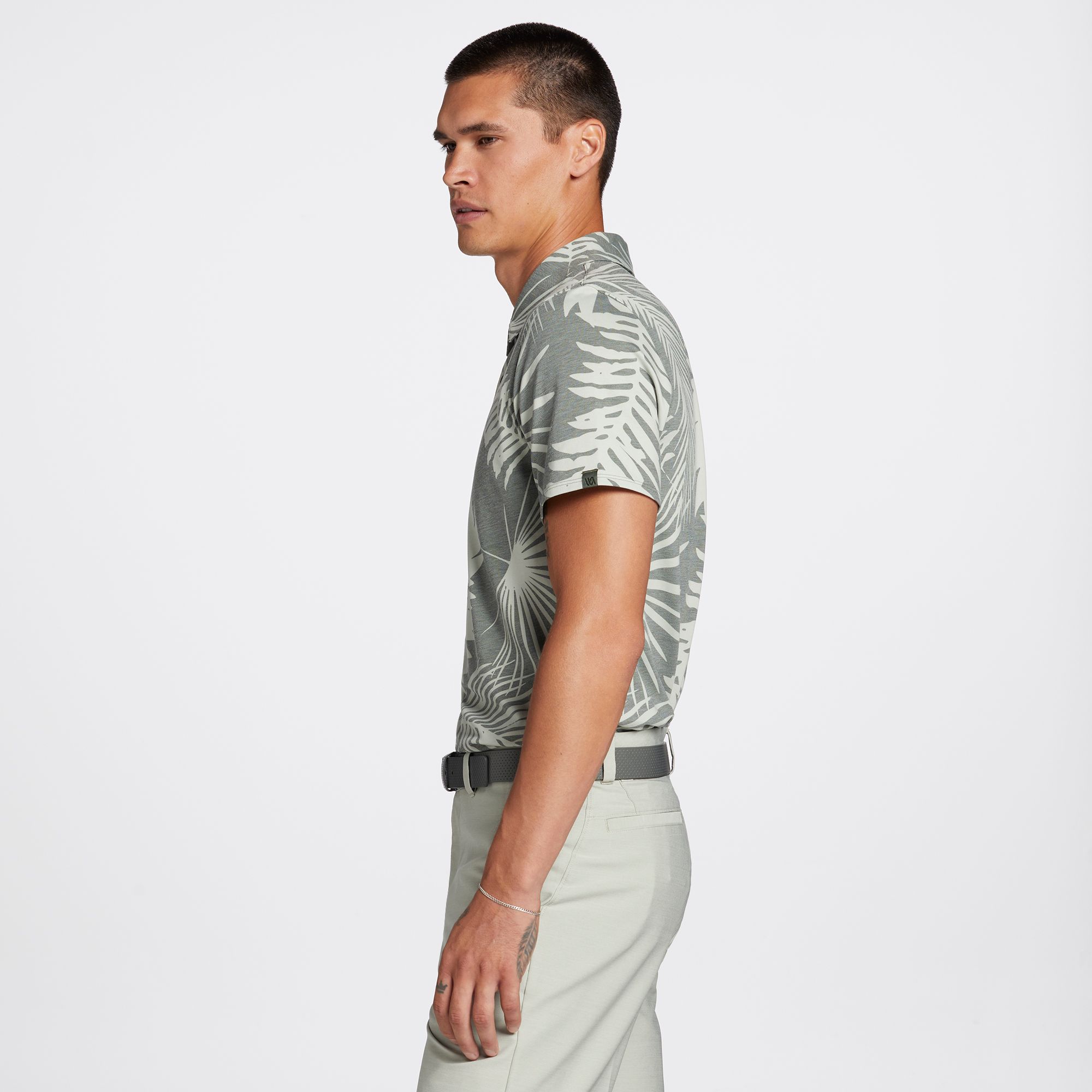 VRST Men's Leafy Palm Pique Polo