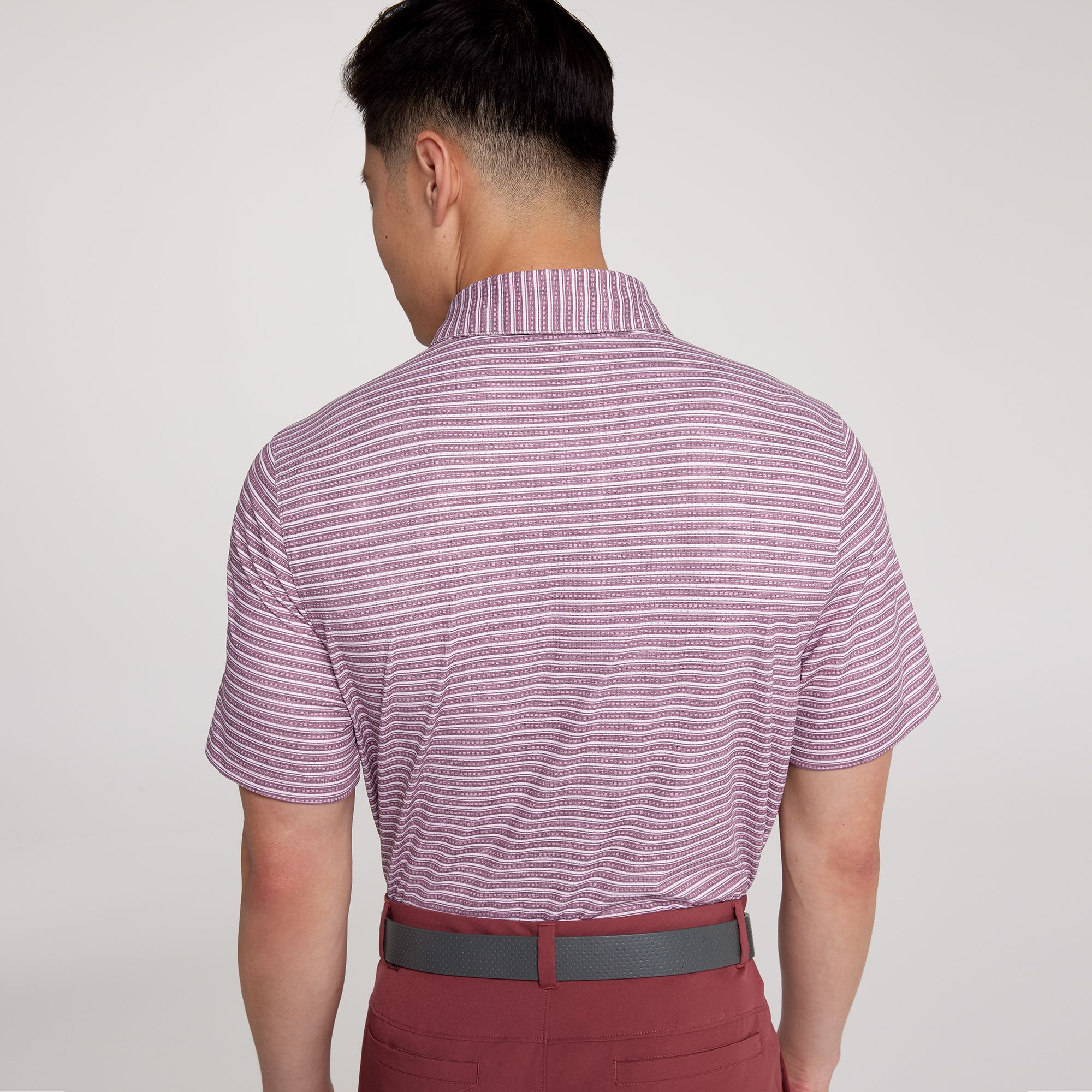 VRST Men's Slub Stripe Mesh Golf Polo product image