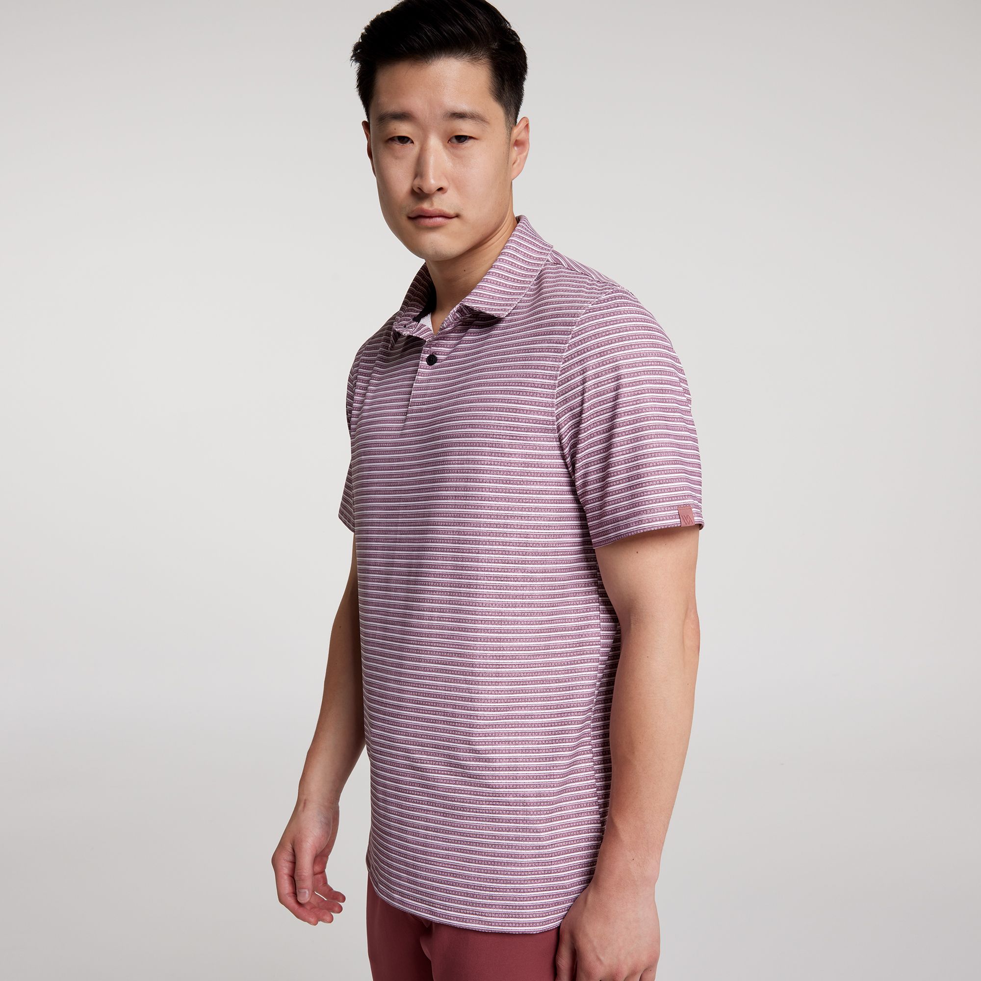 VRST Men's Slub Stripe Mesh Golf Polo product image