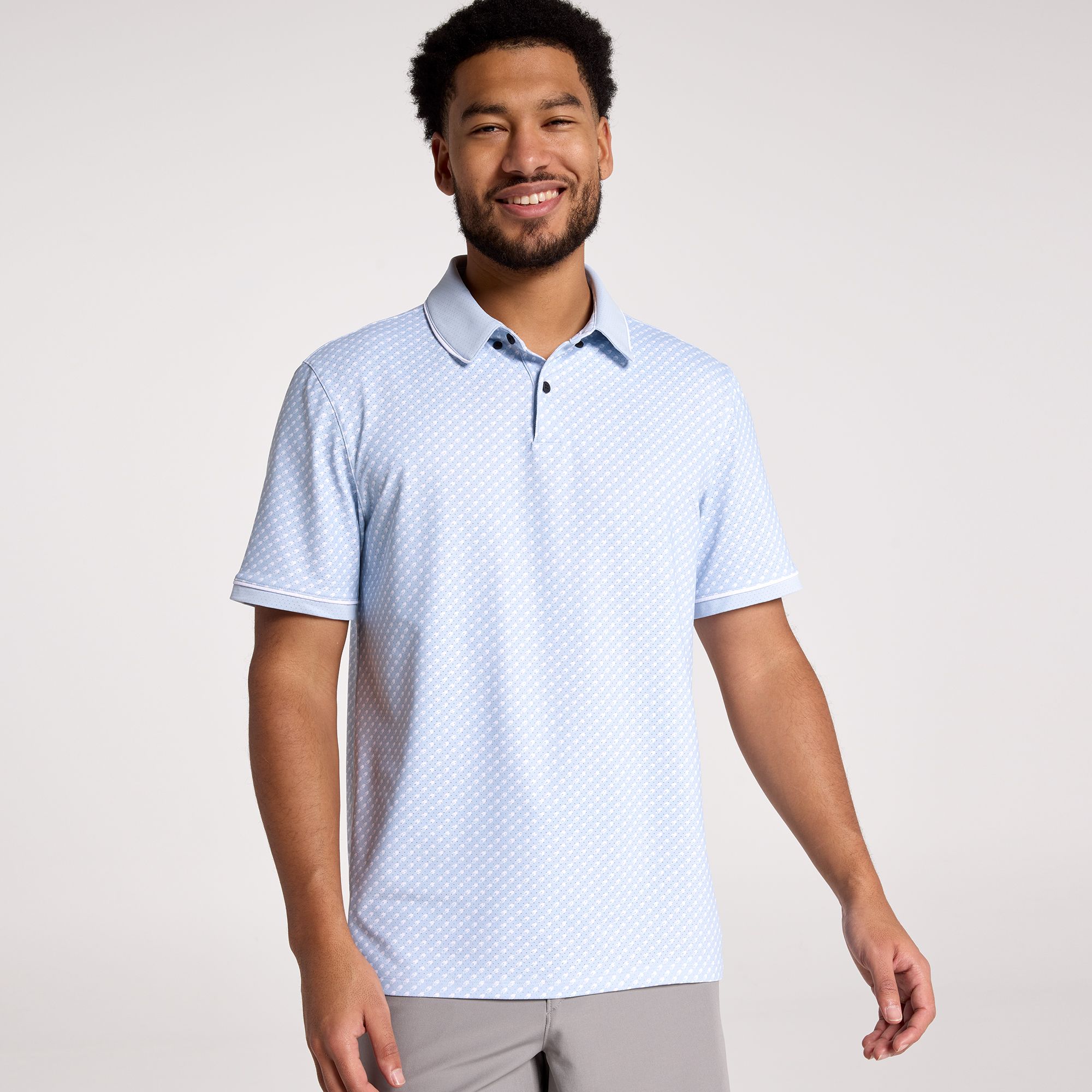 VRST Men's Contrast Printed Golf Polo product image
