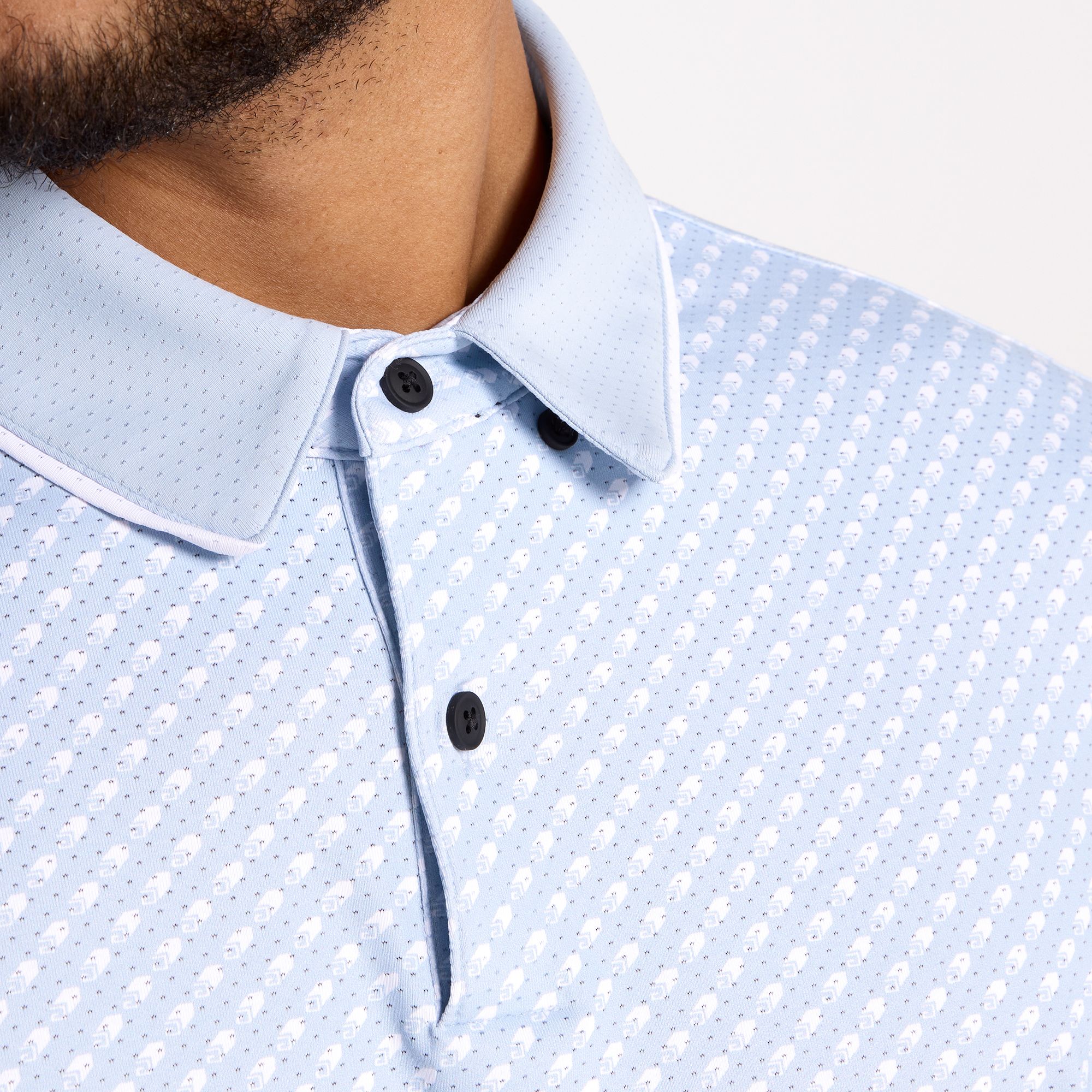 VRST Men's Contrast Printed Golf Polo product image