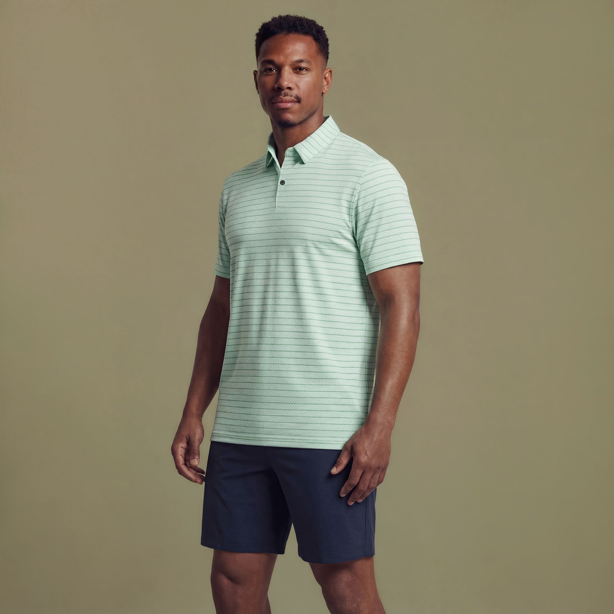 VRST Men's Pivot Stripe Golf Polo product image