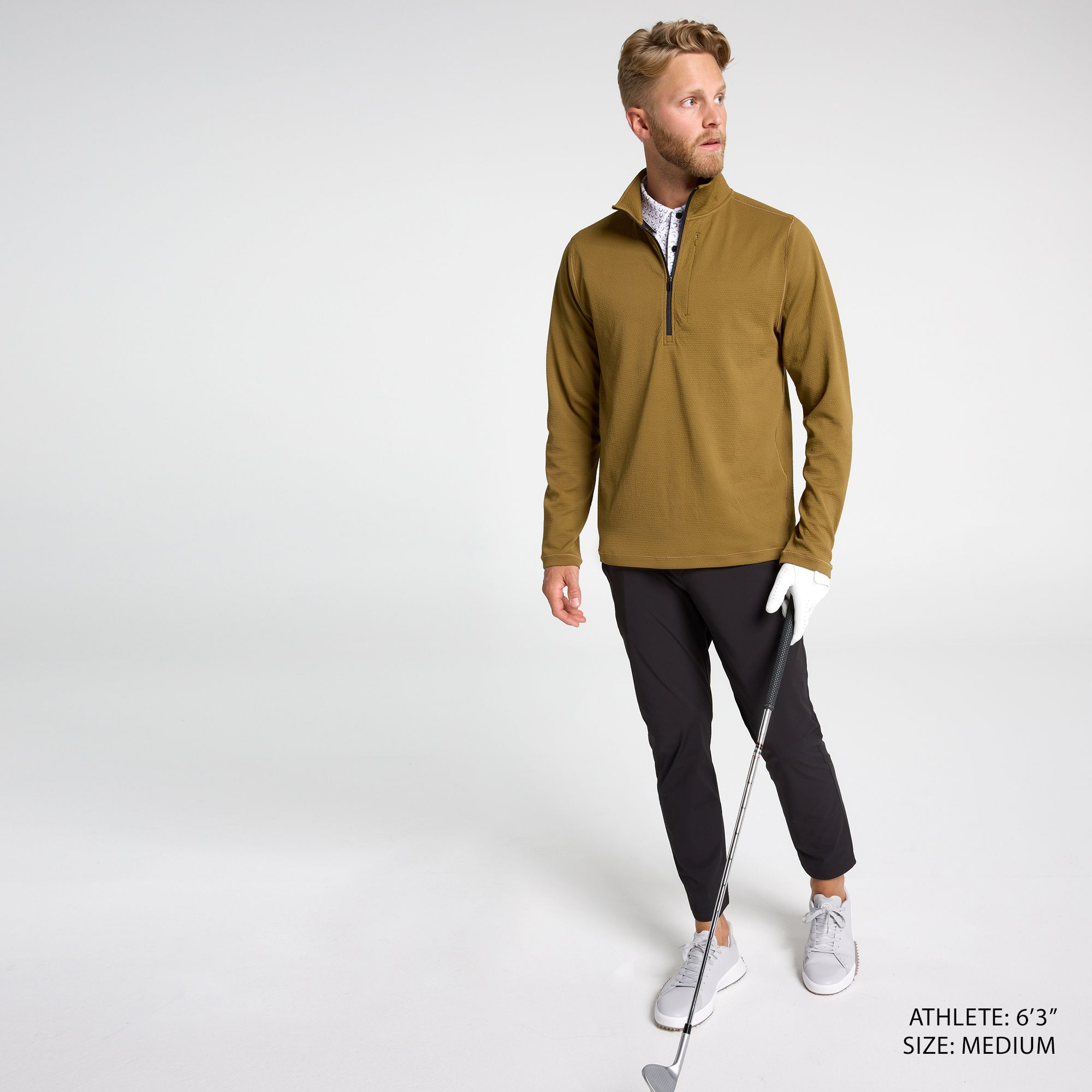 VRST Men's Textured 1/4 Zip Golf Pullover product image