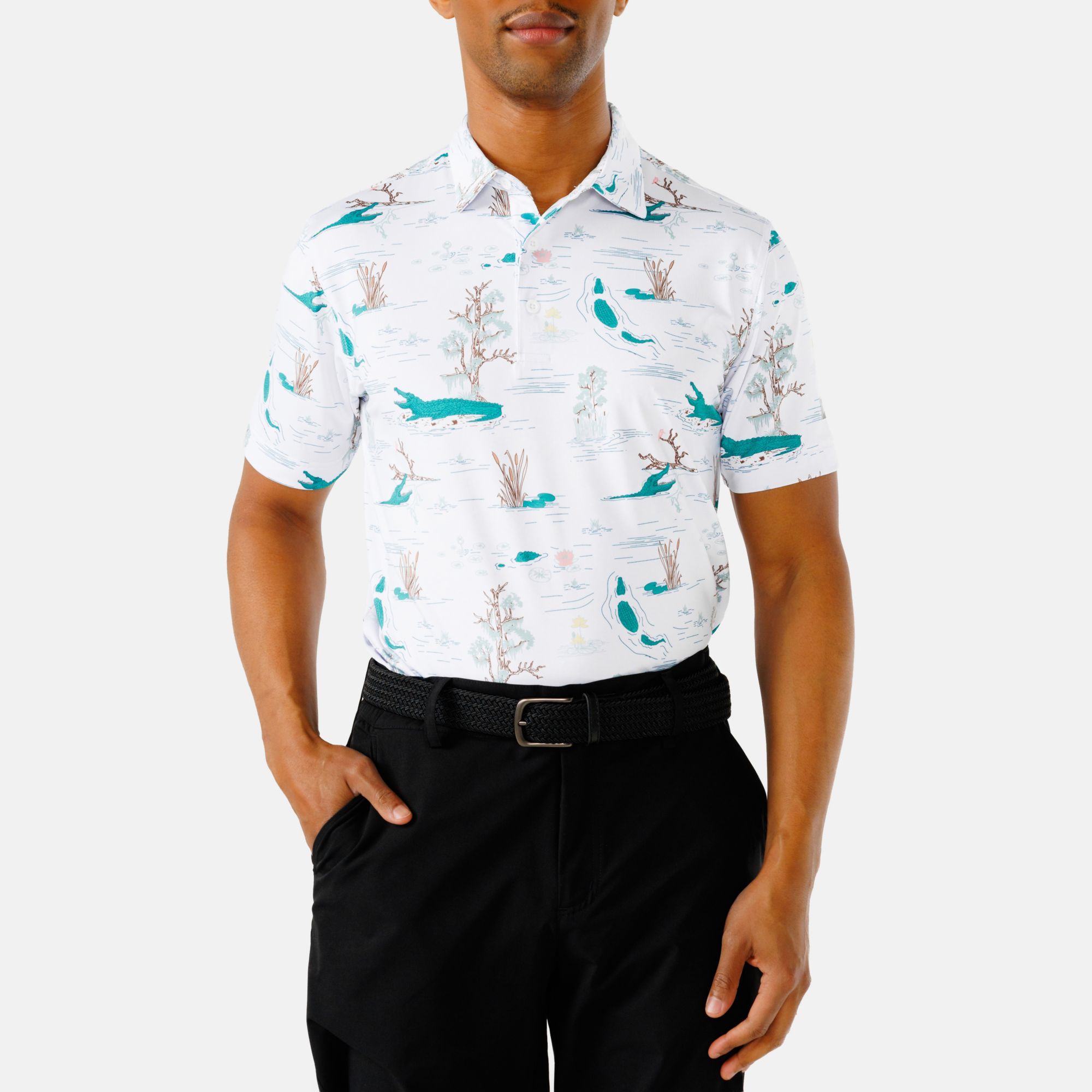 Waggle Men's Water Hazard Golf Polo product image