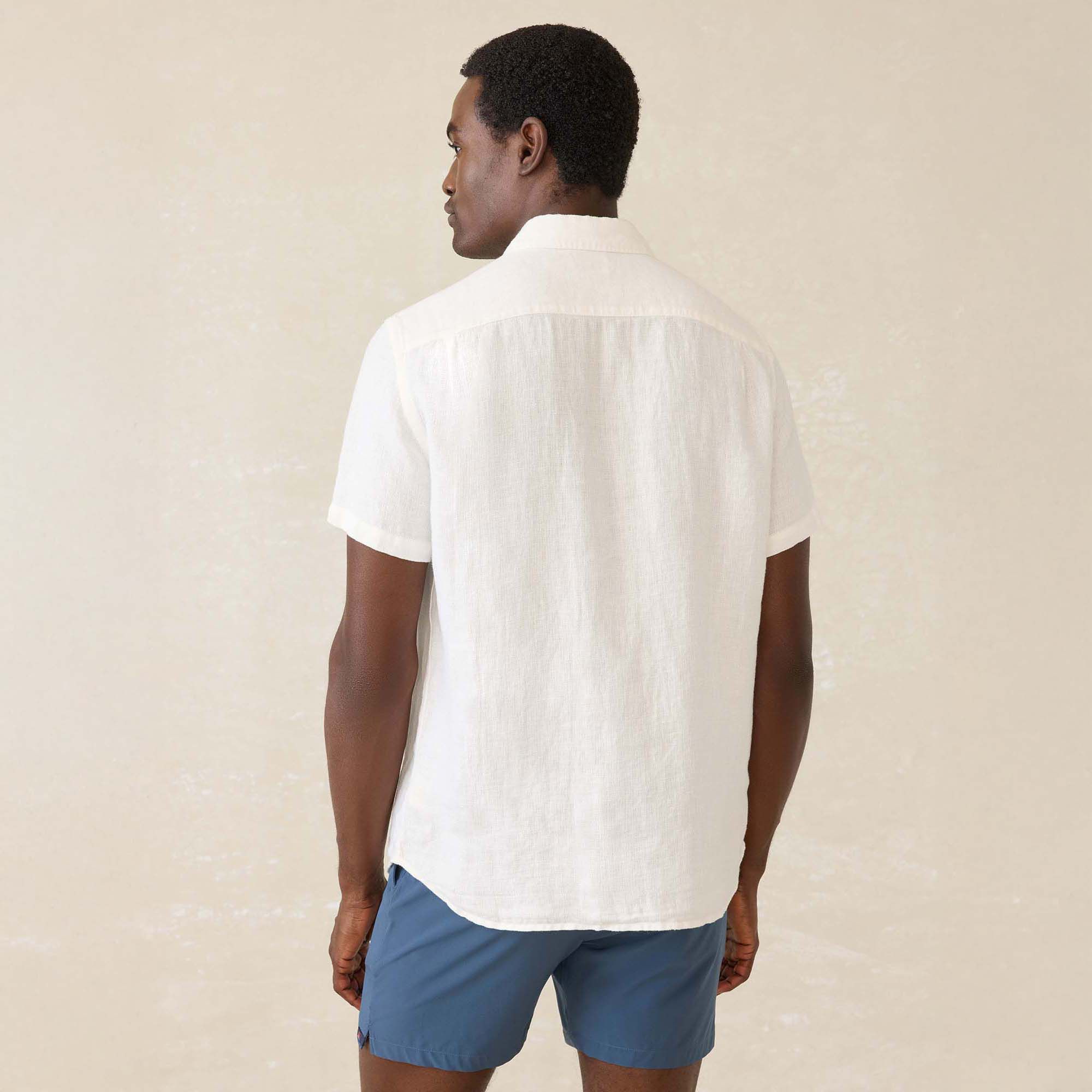 Faherty Men's Palma Linen Short Sleeve Shirt product image