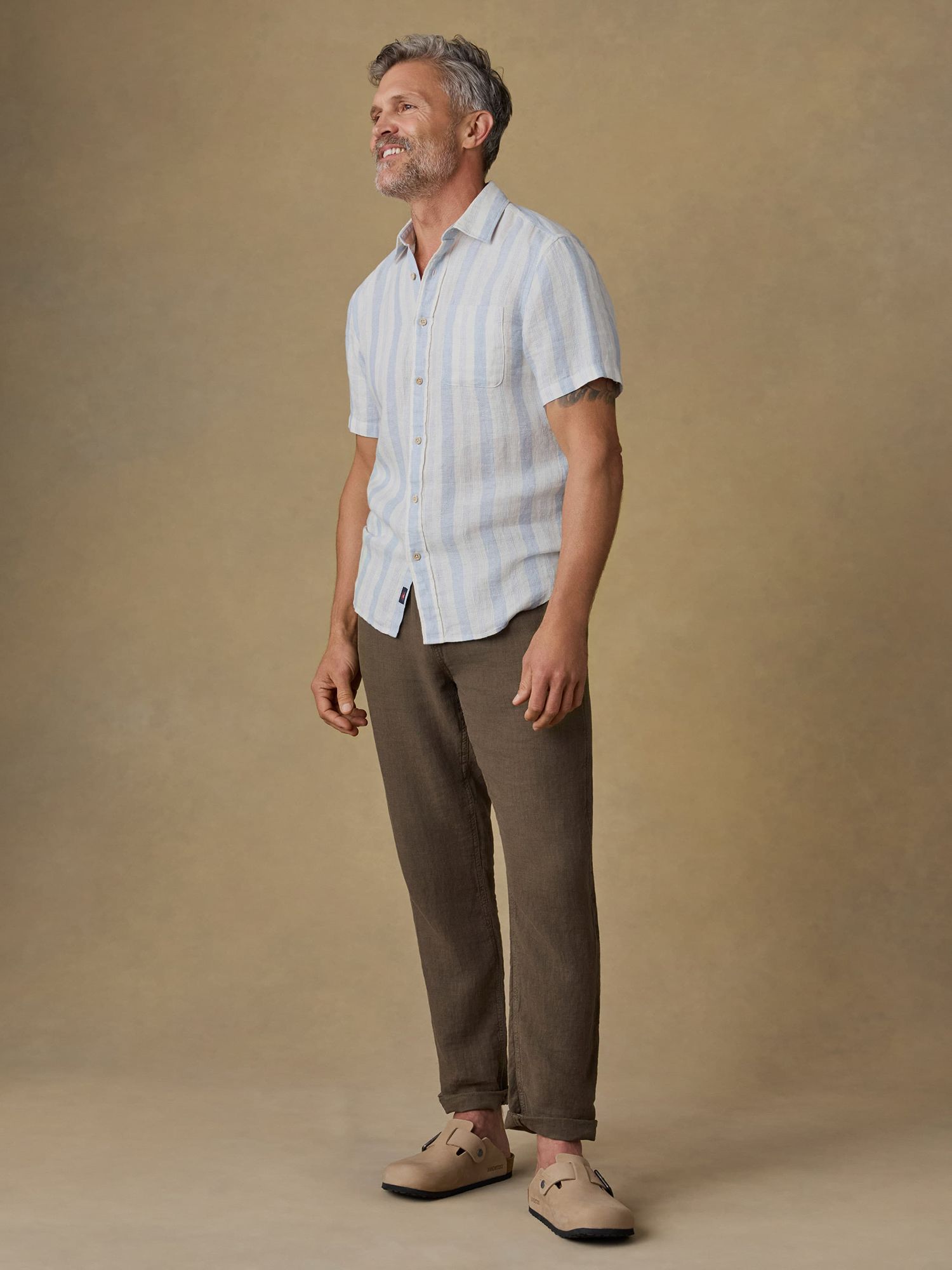 Faherty Men's Palma Linen Short Sleeve Shirt product image