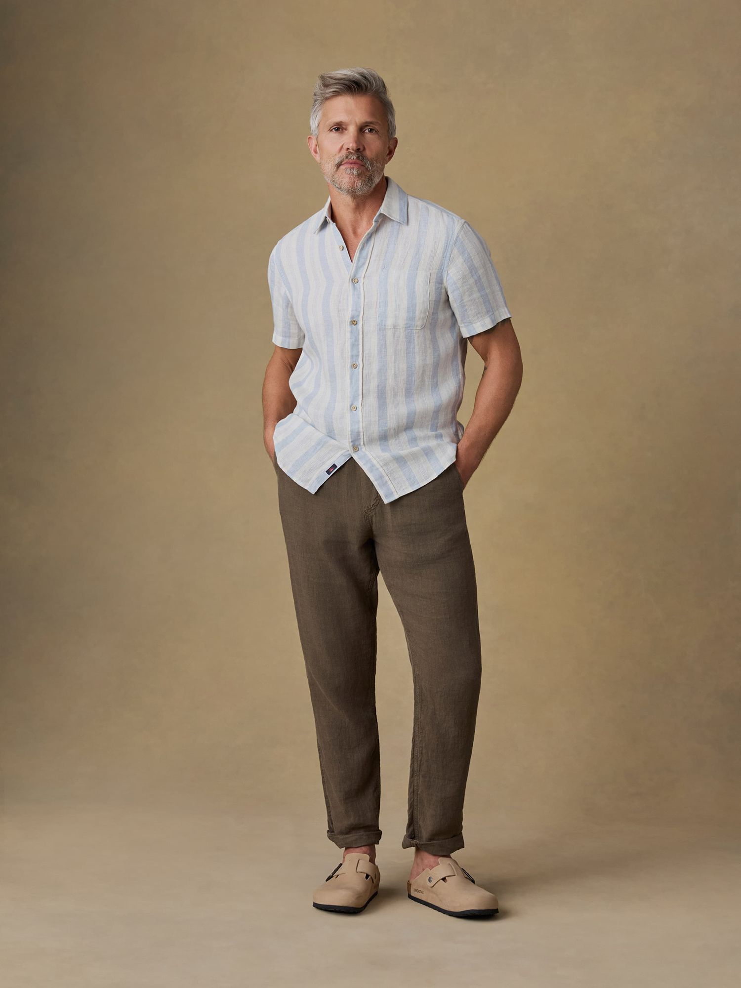 Faherty Men's Palma Linen Short Sleeve Shirt product image