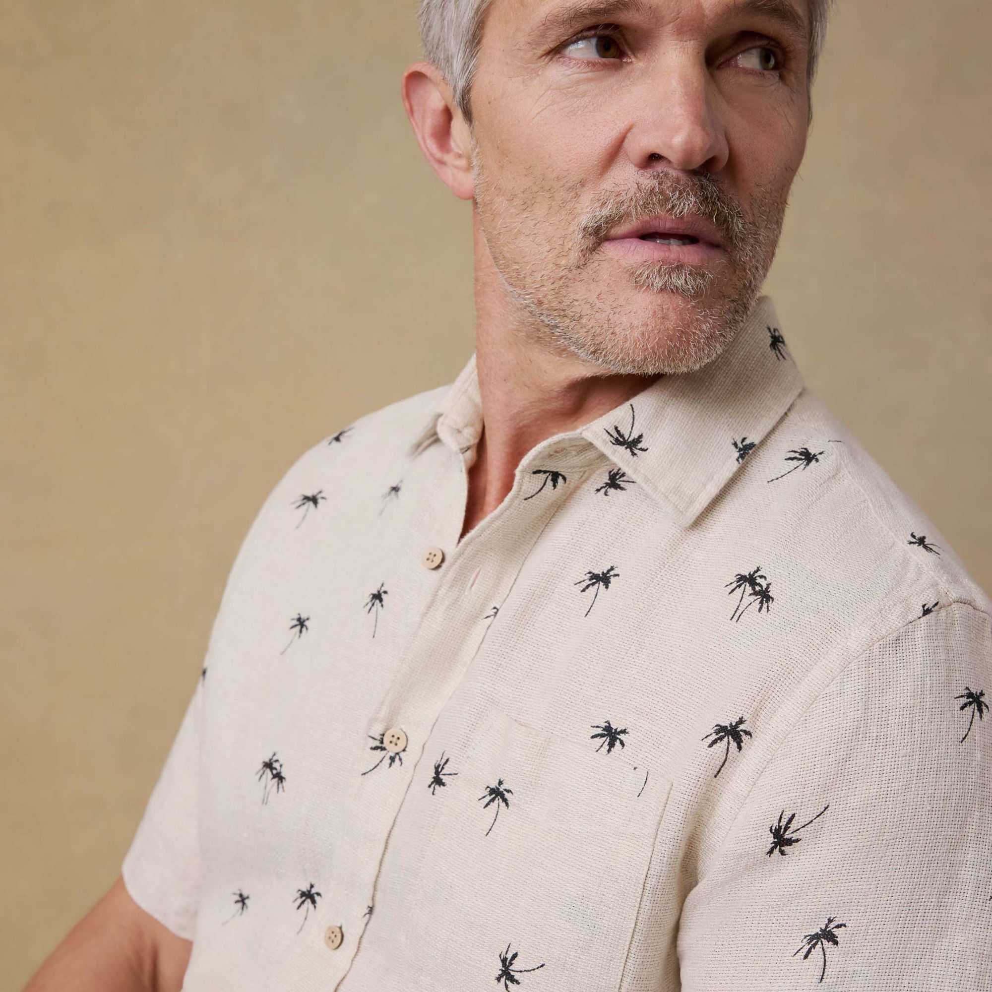 Faherty Men's Palma Linen Short Sleeve Shirt product image