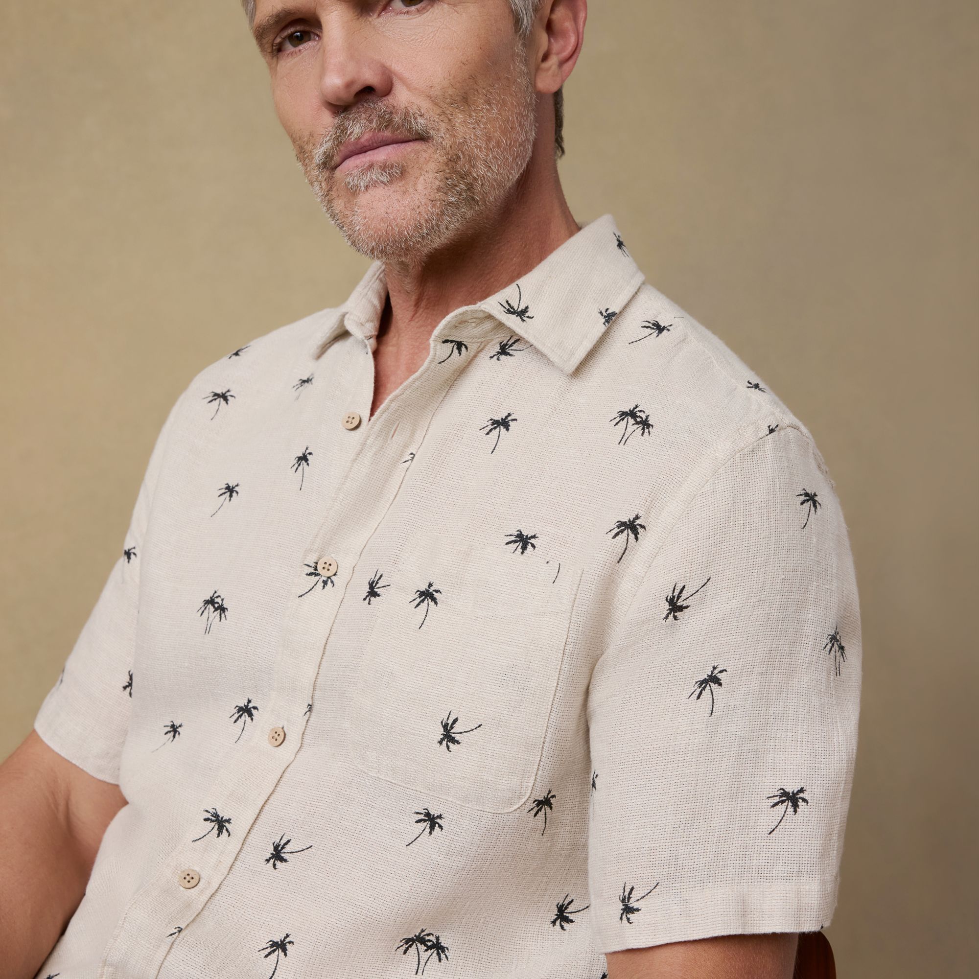 Faherty Men's Palma Linen Short Sleeve Shirt product image