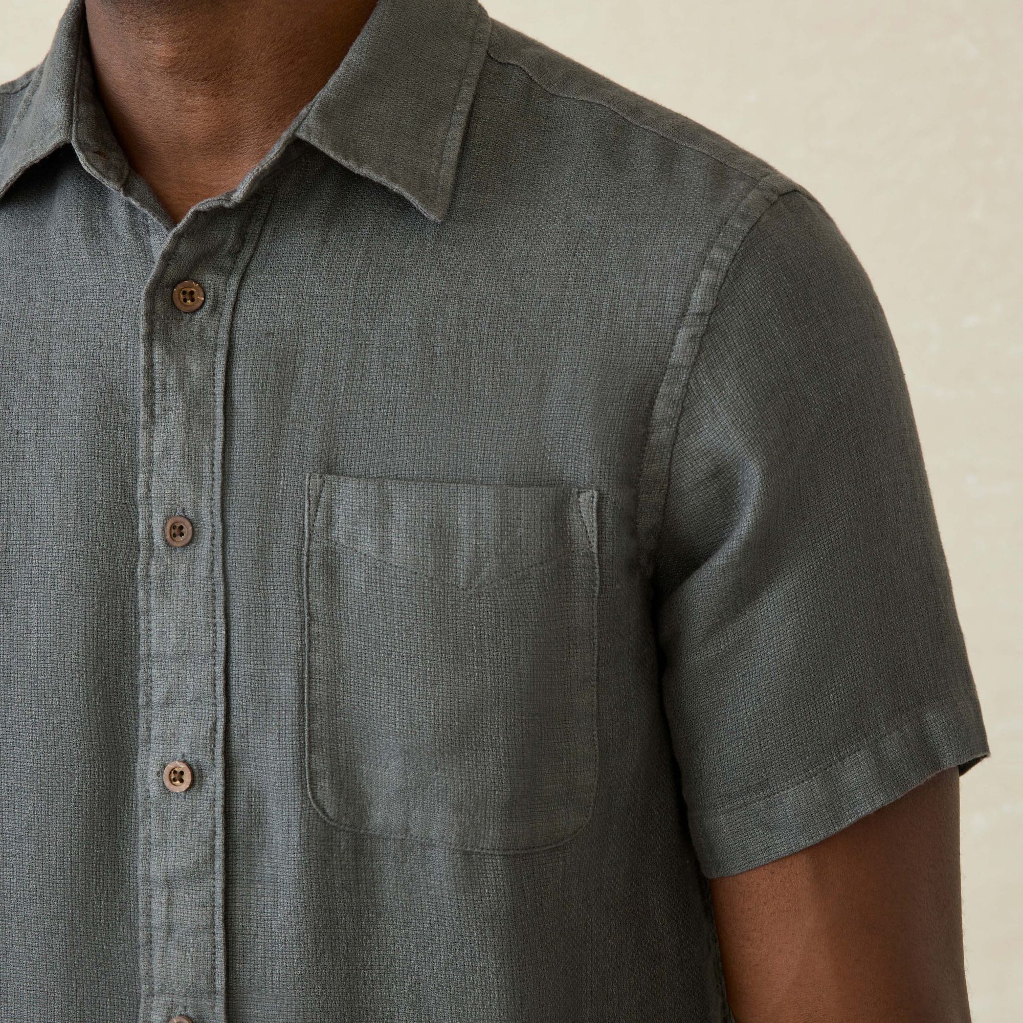 Faherty Men's Palma Linen Short Sleeve Shirt product image