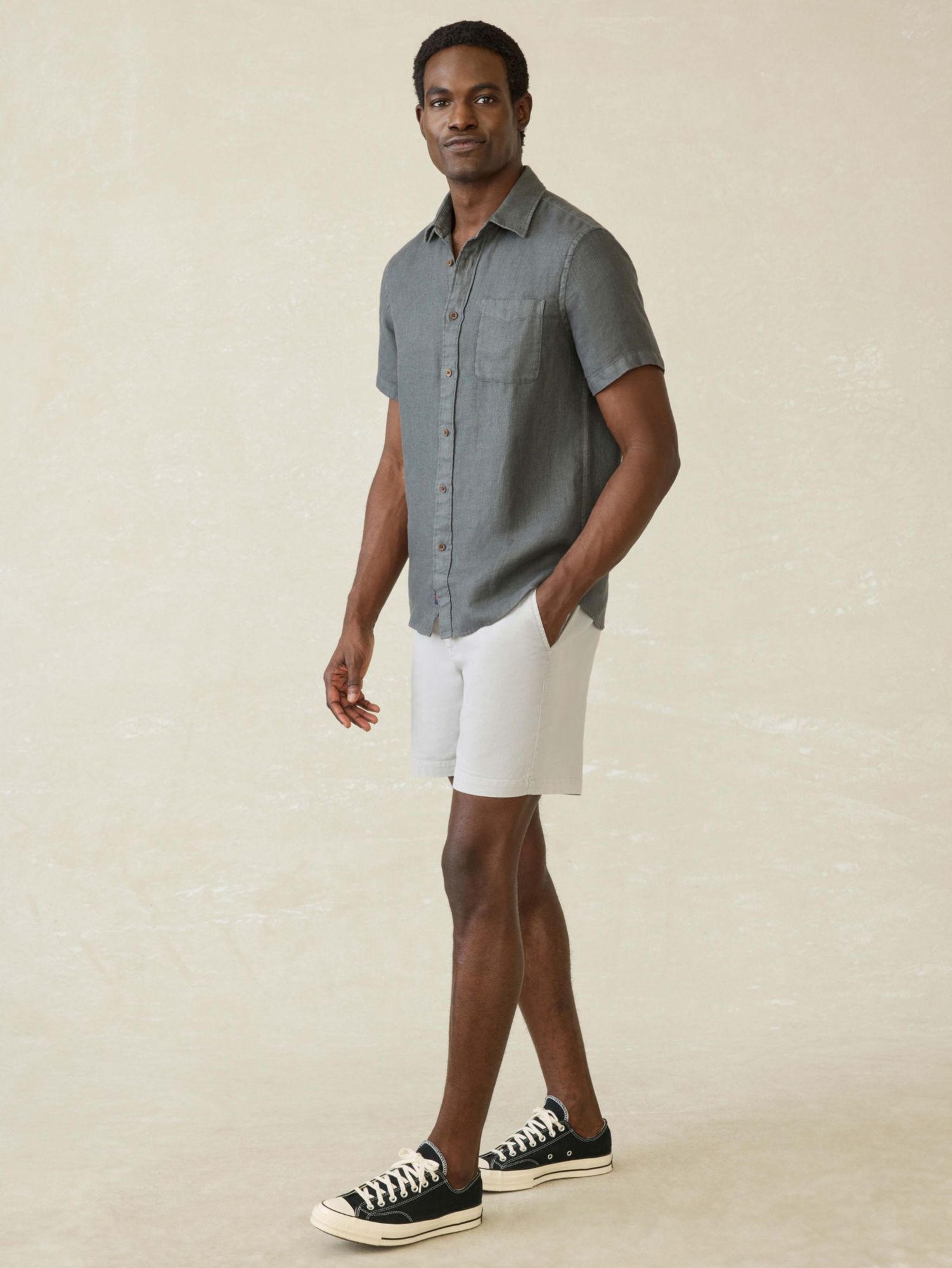 Faherty Men's Palma Linen Short Sleeve Shirt product image