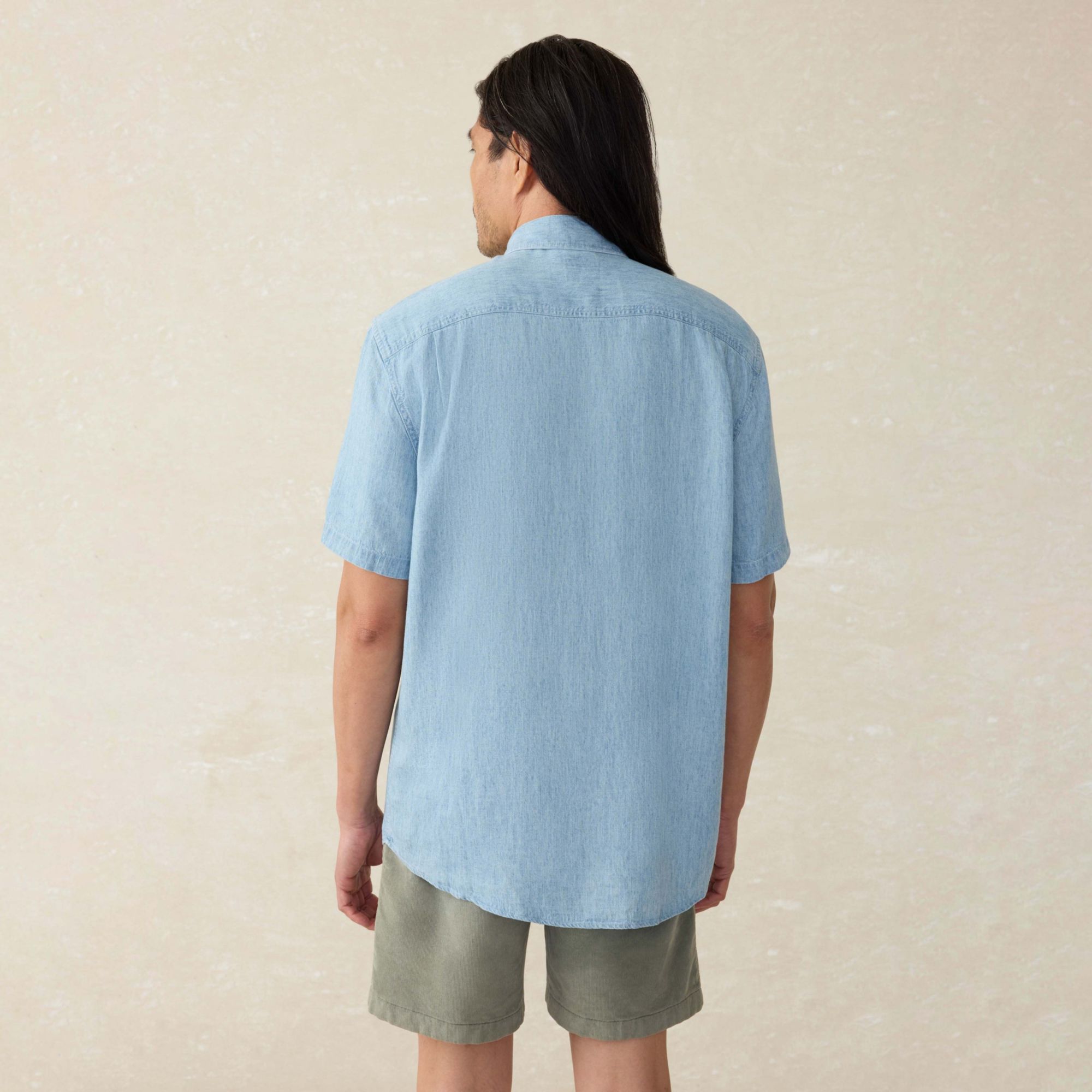 Faherty Men's Tried & True Chambray Shirt product image