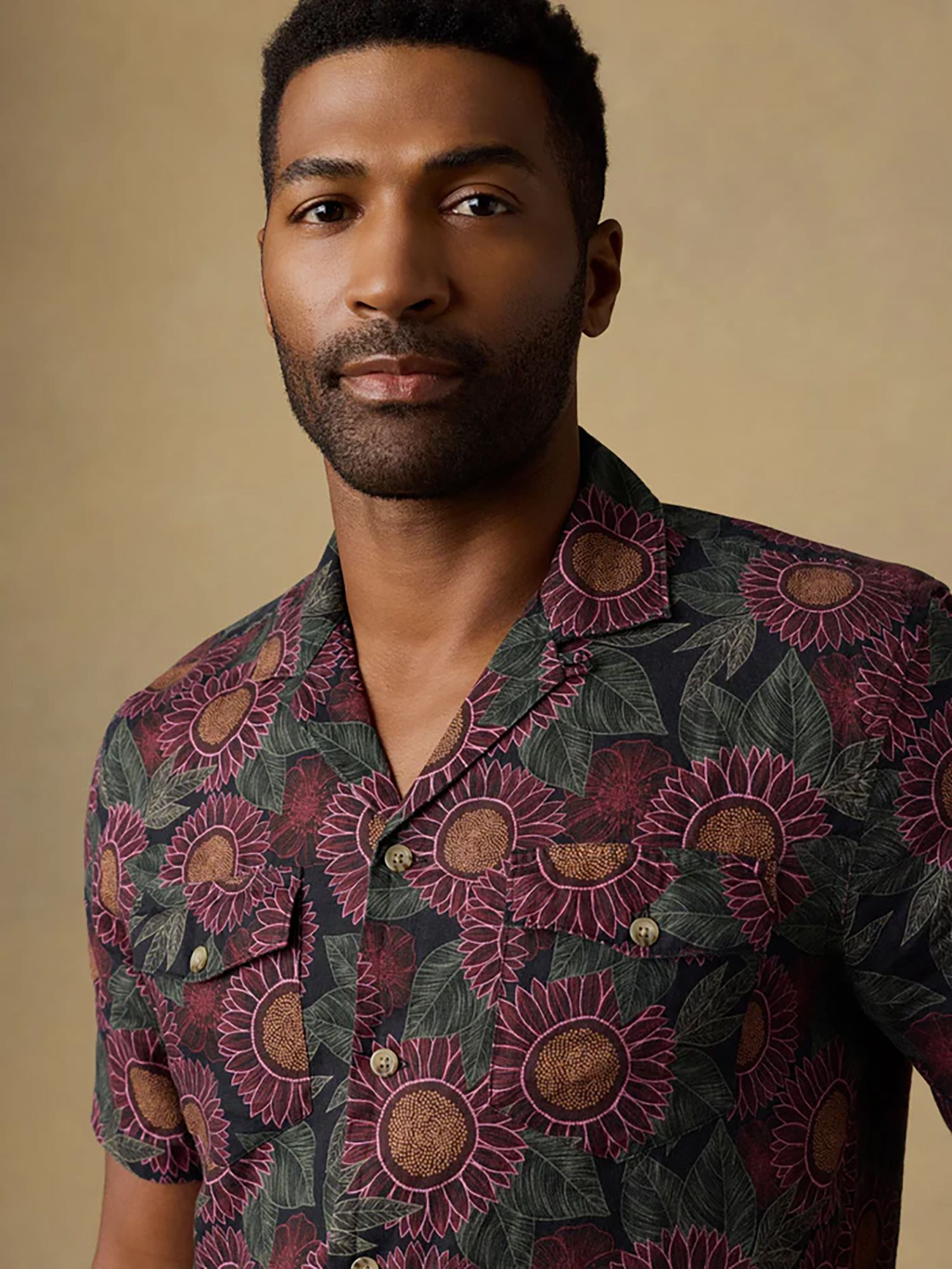 Faherty Men's Reserve Basque Short Sleeve Camp Shirt product image