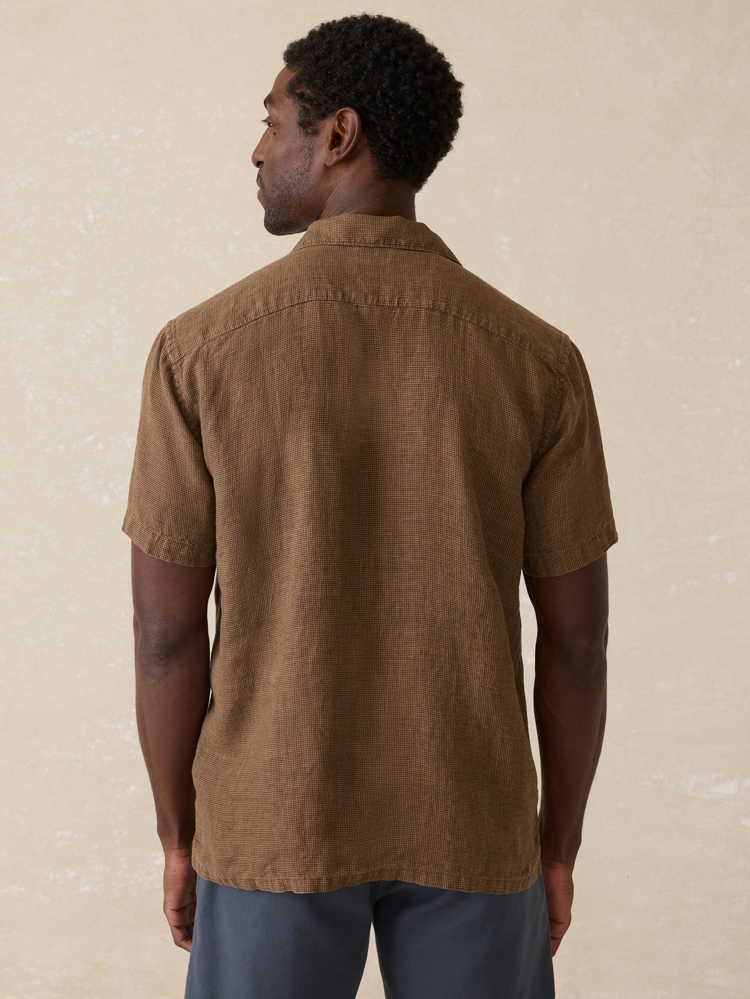 Faherty Men's Reserve Basque Short Sleeve Camp Shirt product image
