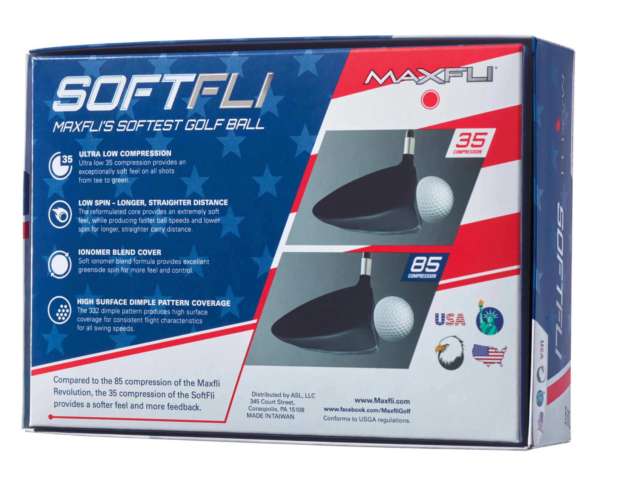 Maxfli 2020 USA Softfli Balls - 12 Pack product image