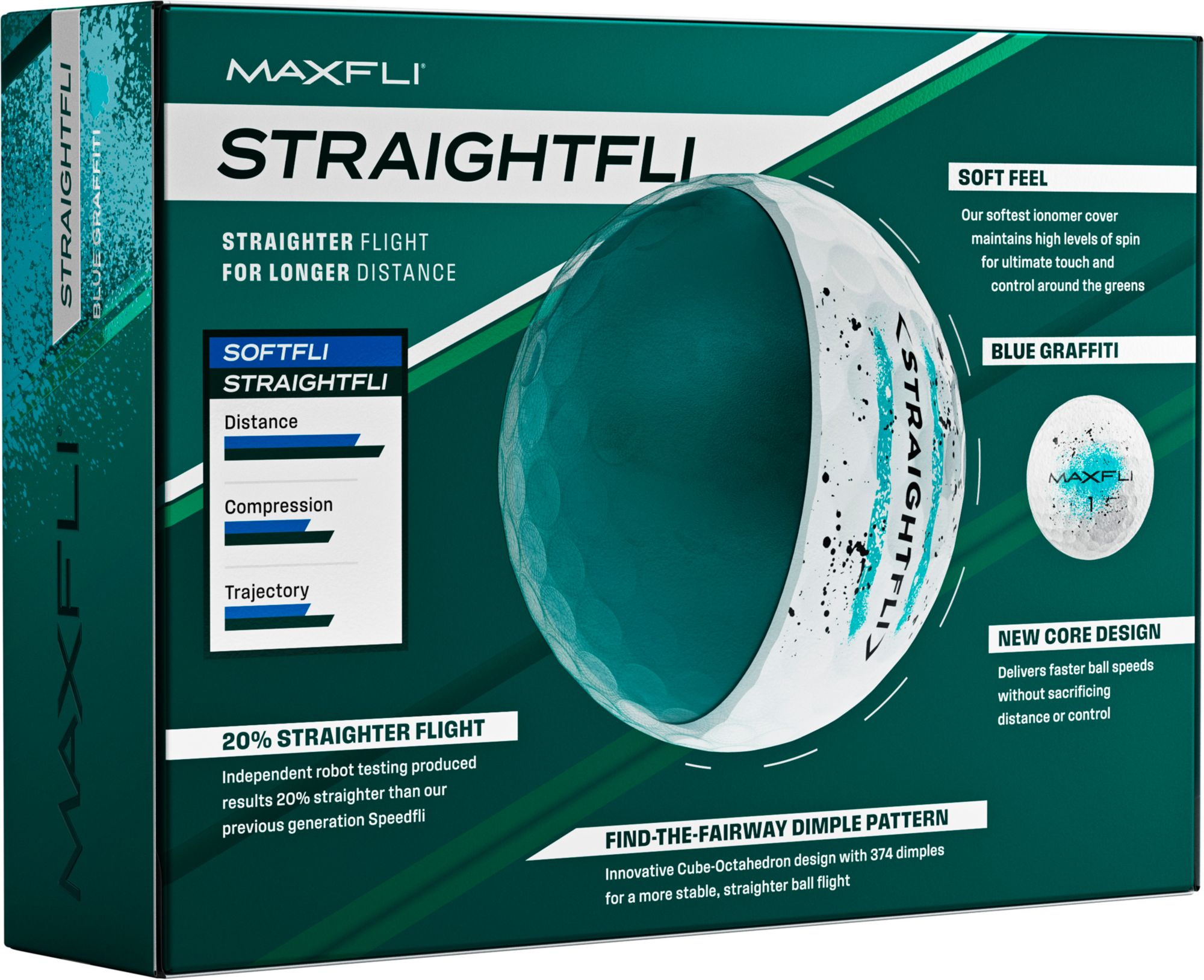 Maxfli StraightFli Graffiti Golf Balls product image