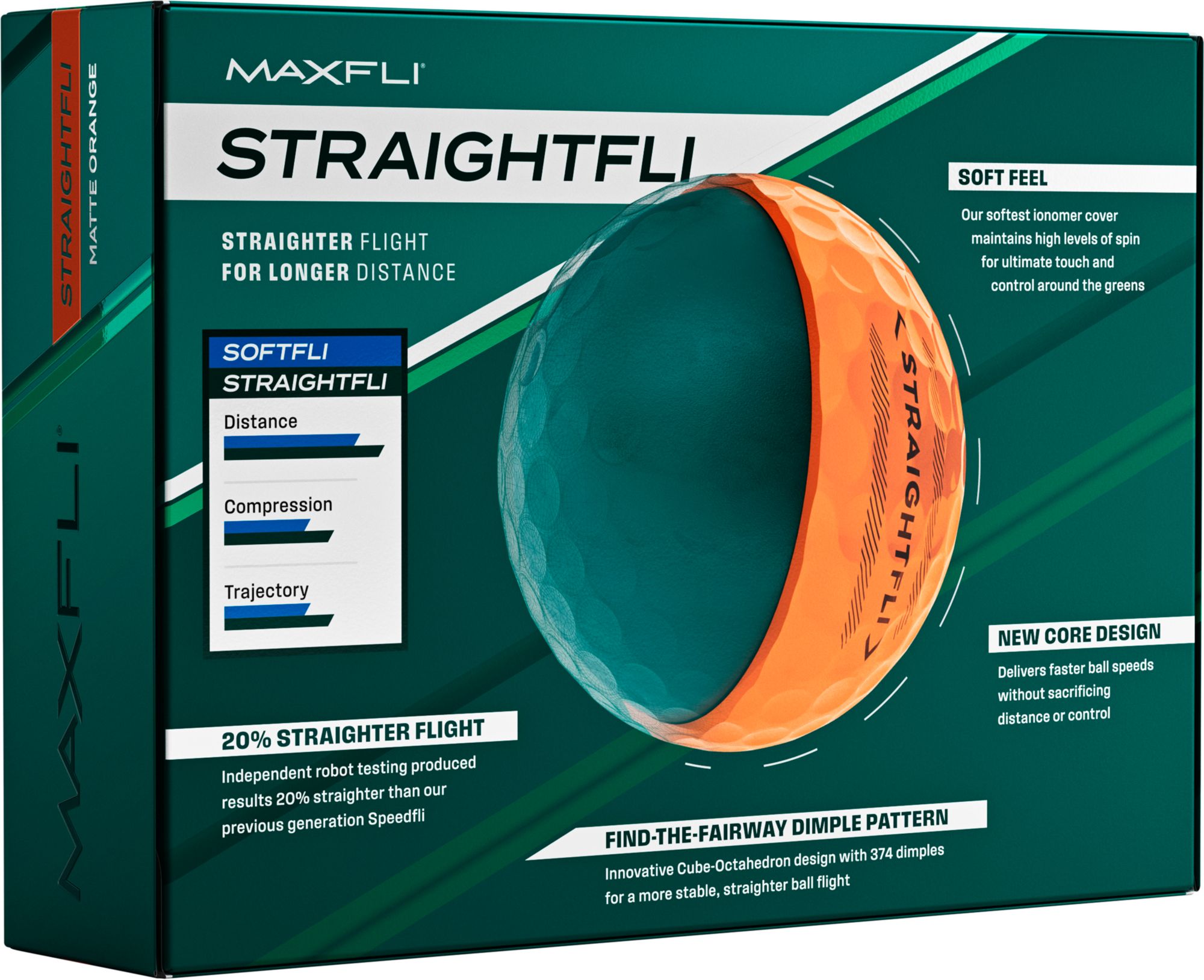 Maxfli StraightFli Matte Golf Balls product image