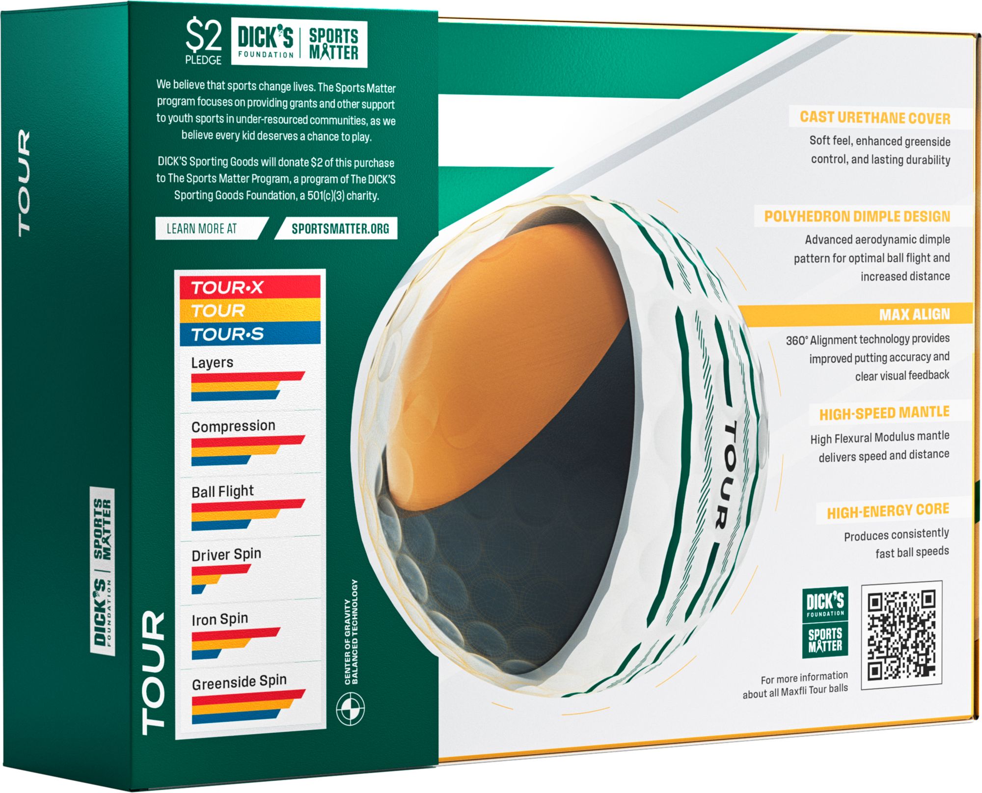 Maxfli Tour Max Align Sports Matter Golf Balls product image