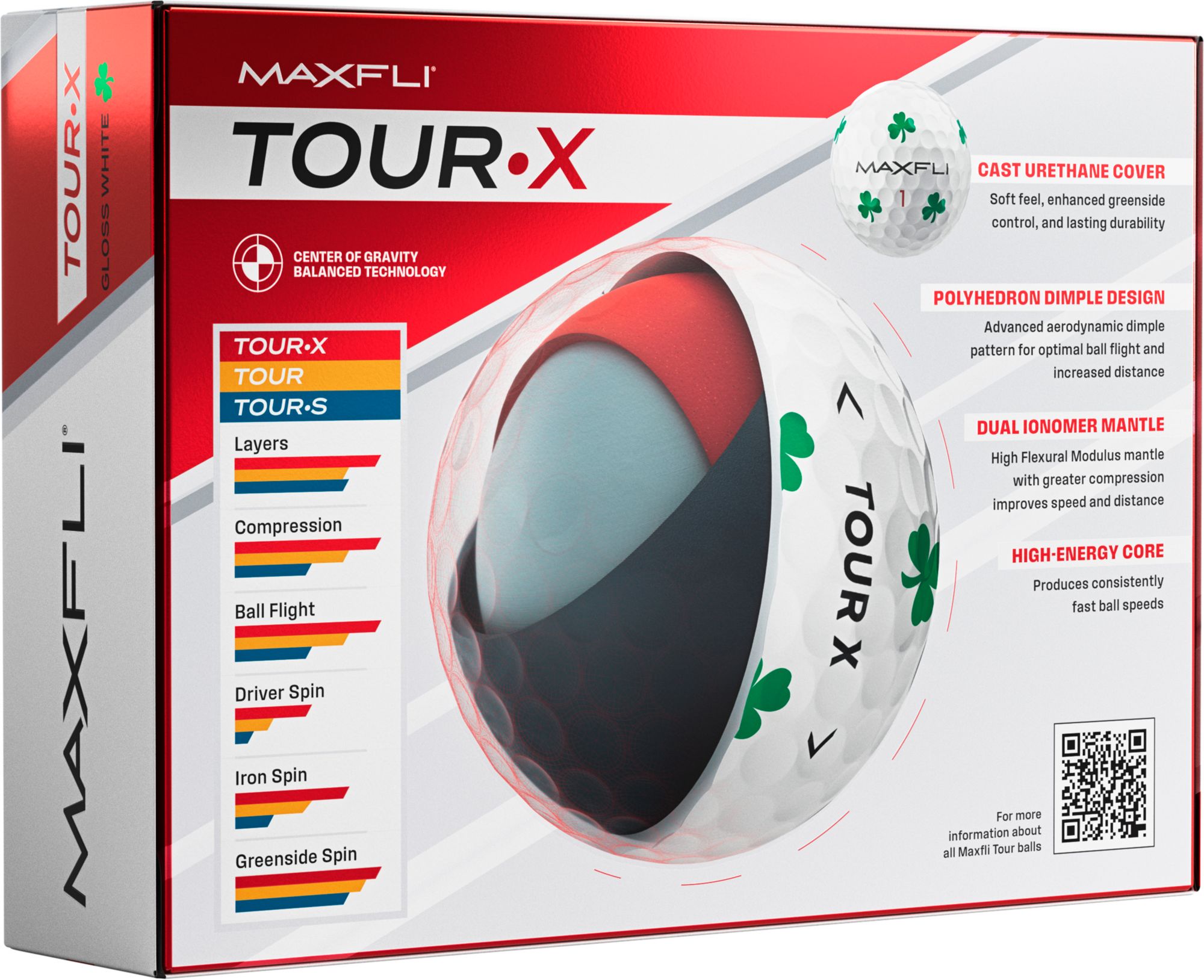 Maxfli Tour X Shamrock Golf Balls product image