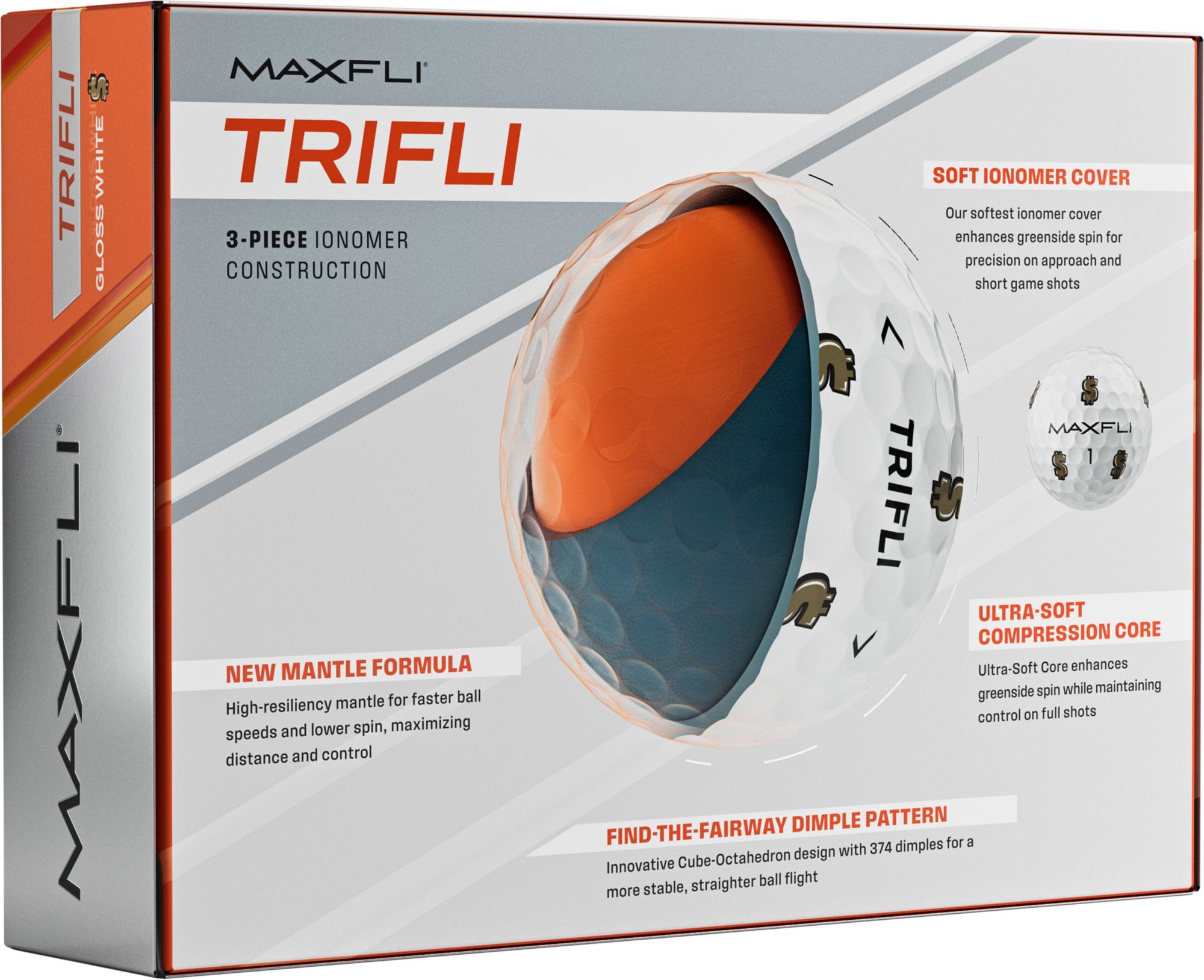 Maxfli TriFli All-Over Golf Balls product image