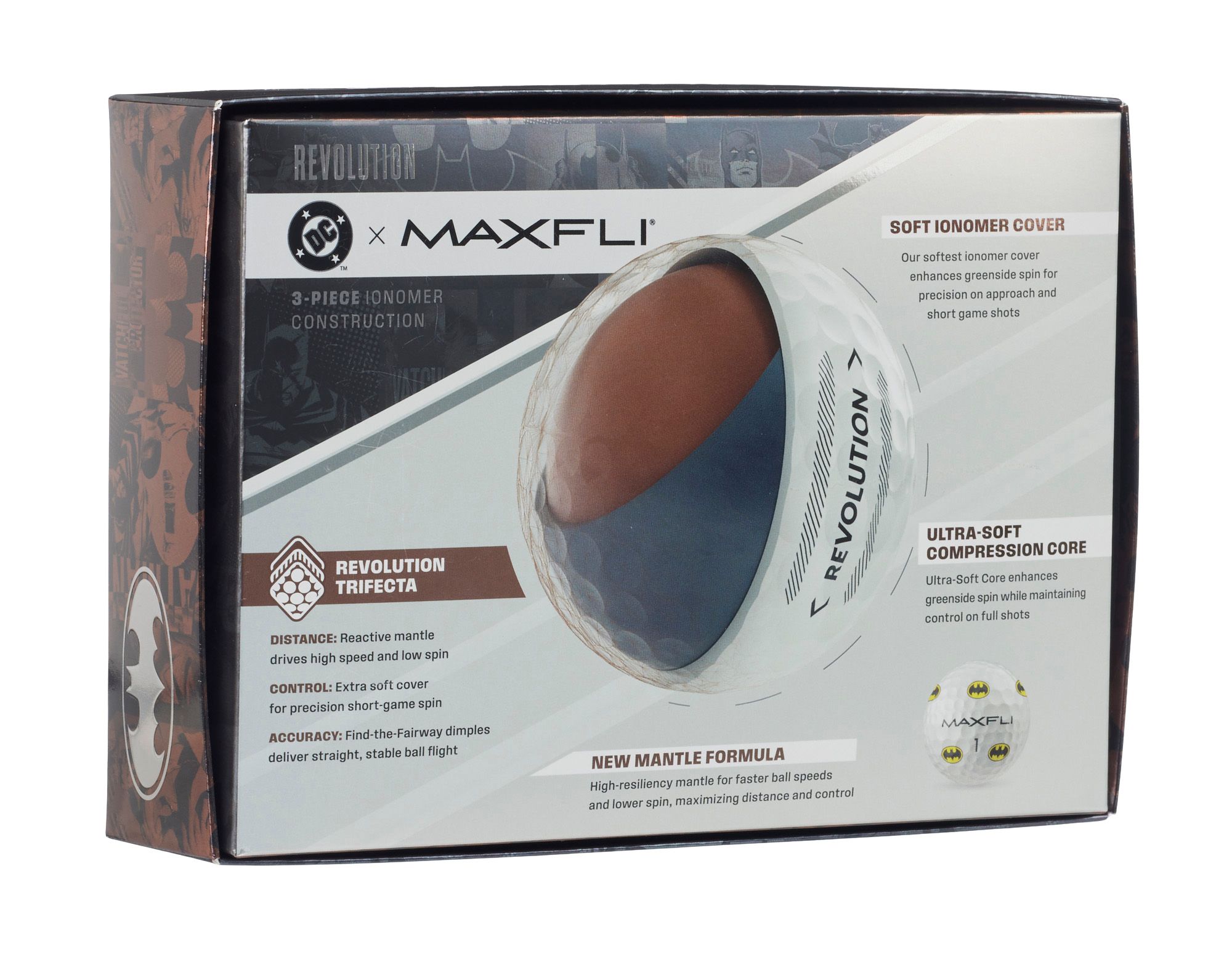 DC x Maxfli Batman Revolution Golf Balls product image