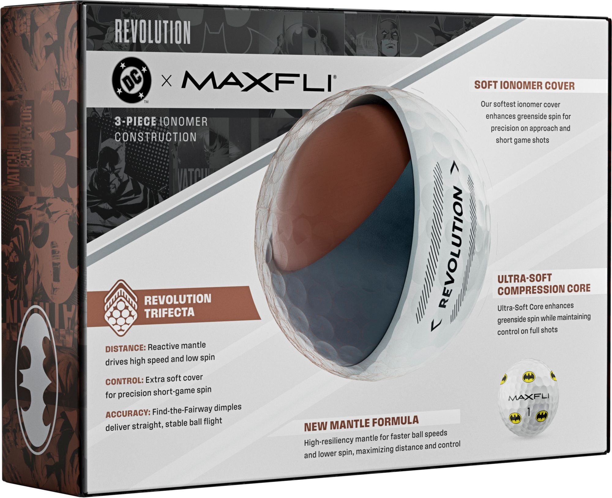 DC x Maxfli Batman Revolution Golf Balls product image