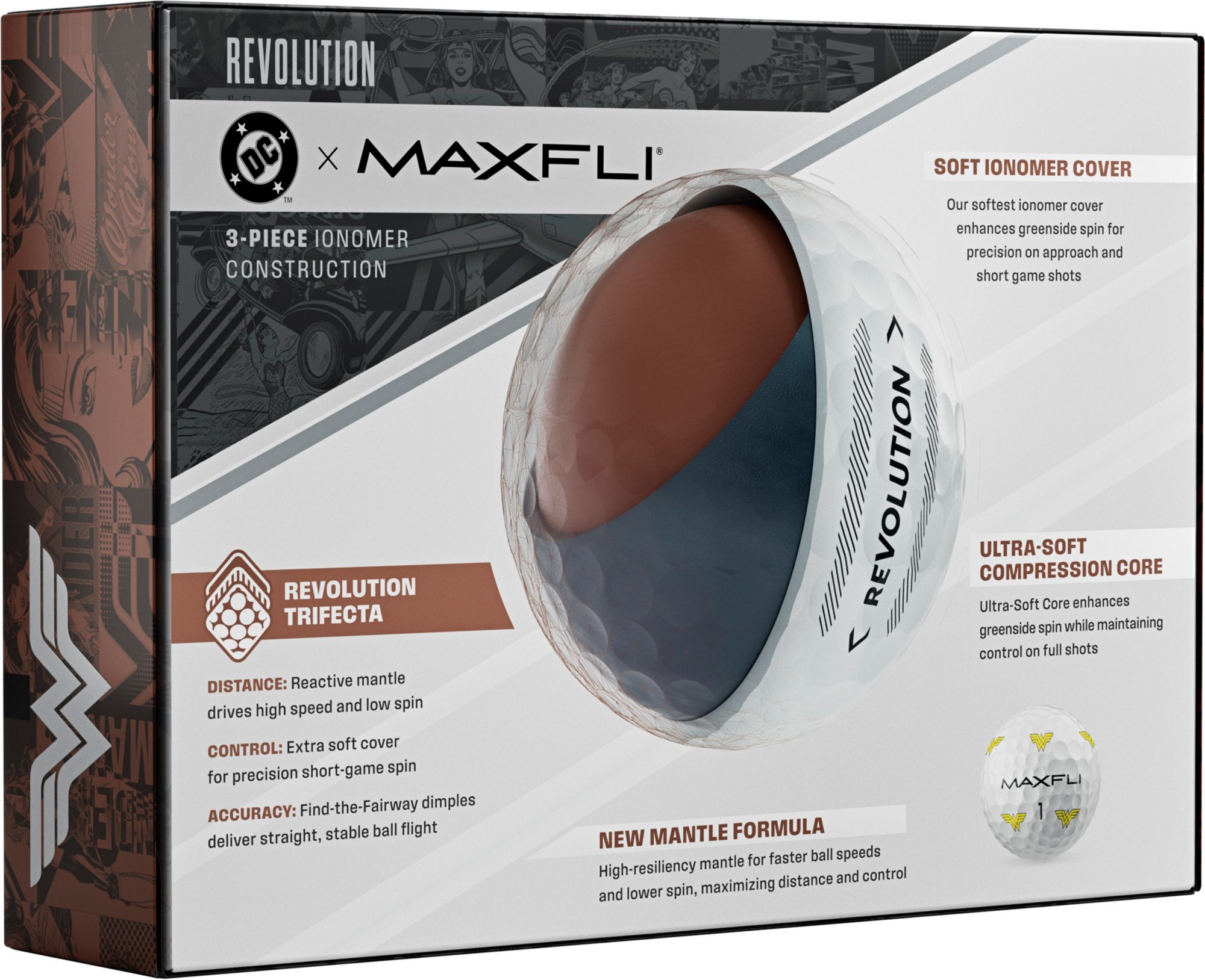 DC x Maxfli Wonder Woman Revolution Golf Balls product image