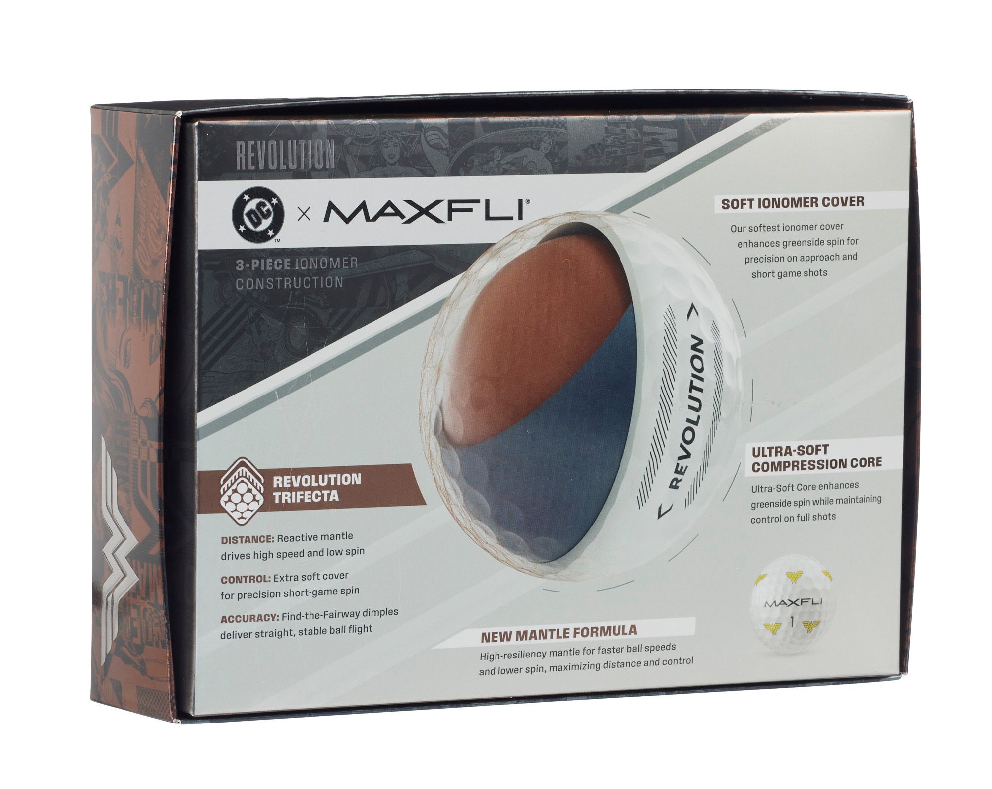 DC x Maxfli Wonder Woman Revolution Golf Balls product image
