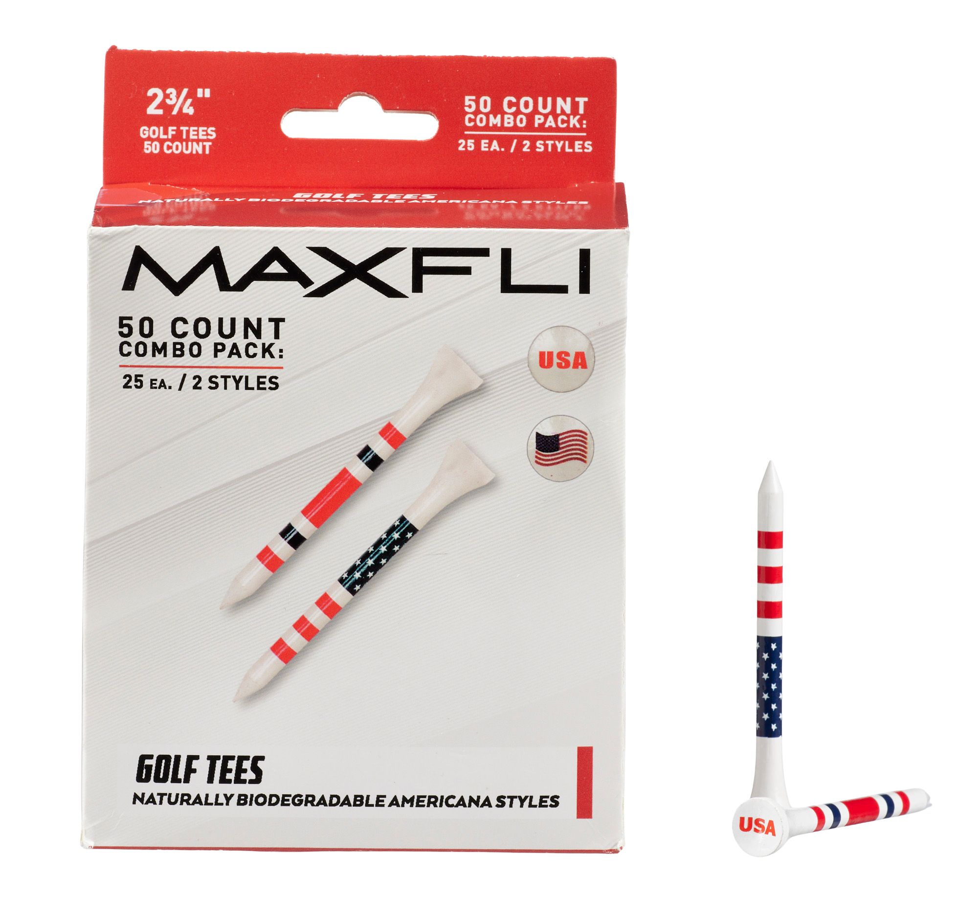 Maxfli 2 3/4" USA Tees 50 Pack product image