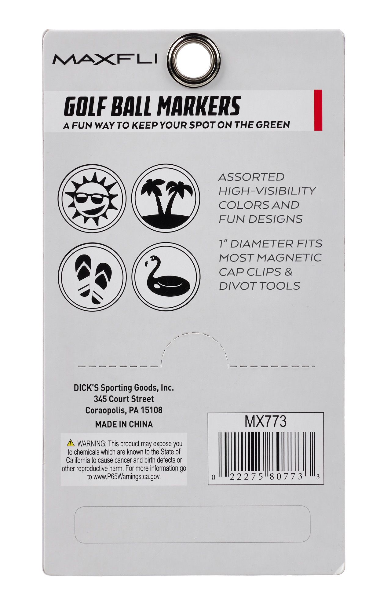 Maxfli Sun & Sandals Ball Markers product image